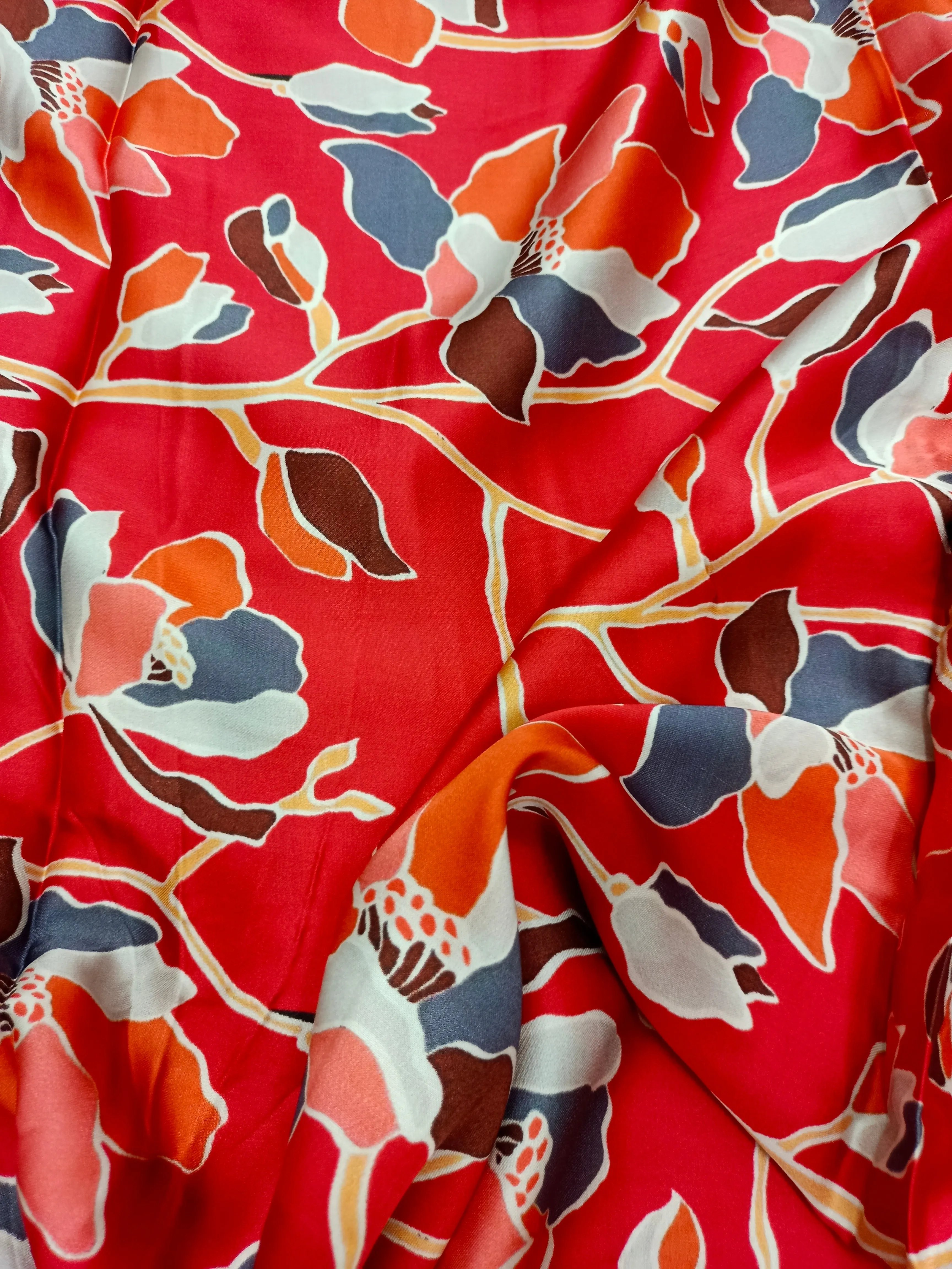 Modal Satin Soft Muslin Digital Printed Fabrics