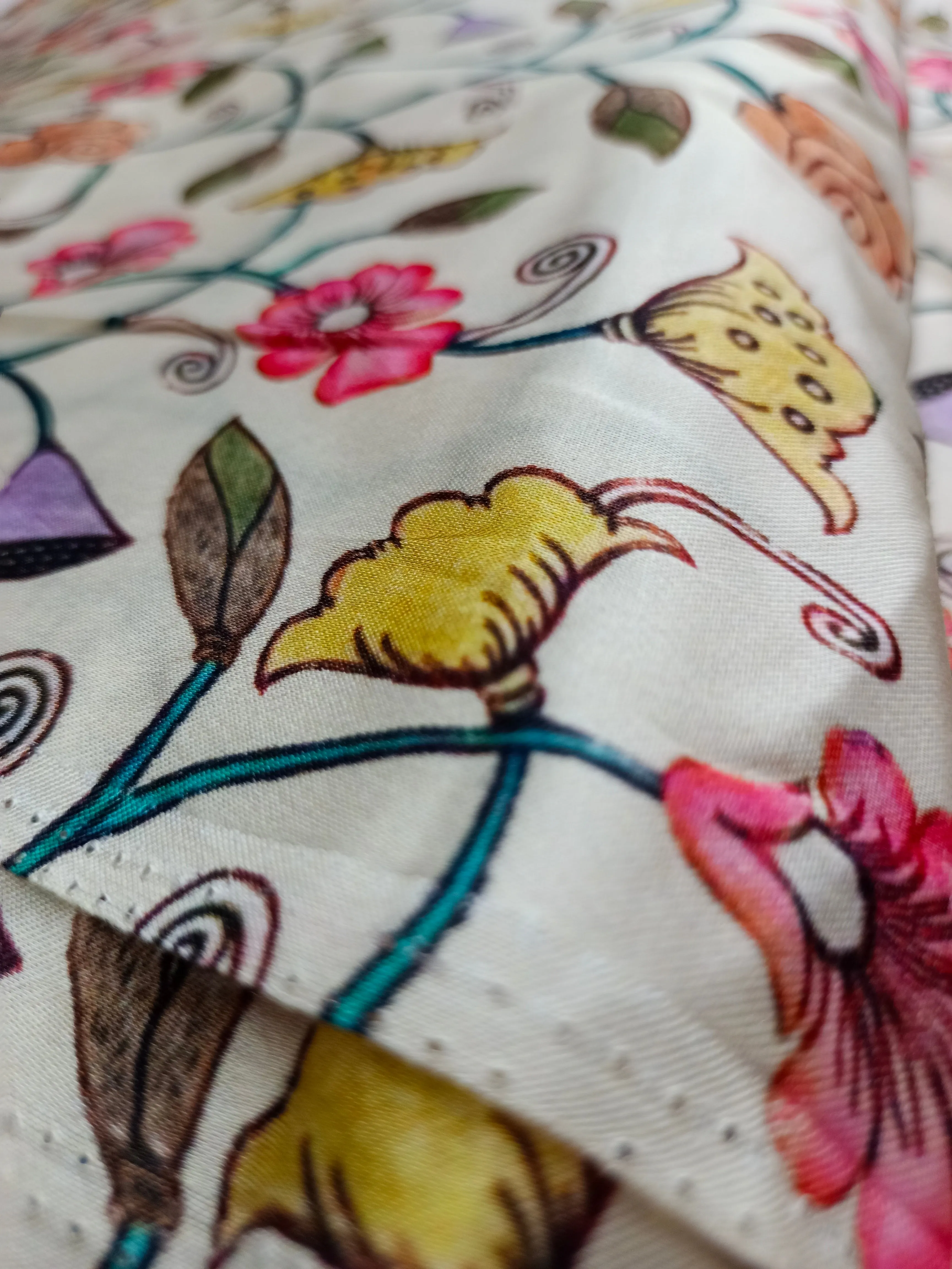 Modal Satin Soft Muslin Digital Printed Fabrics