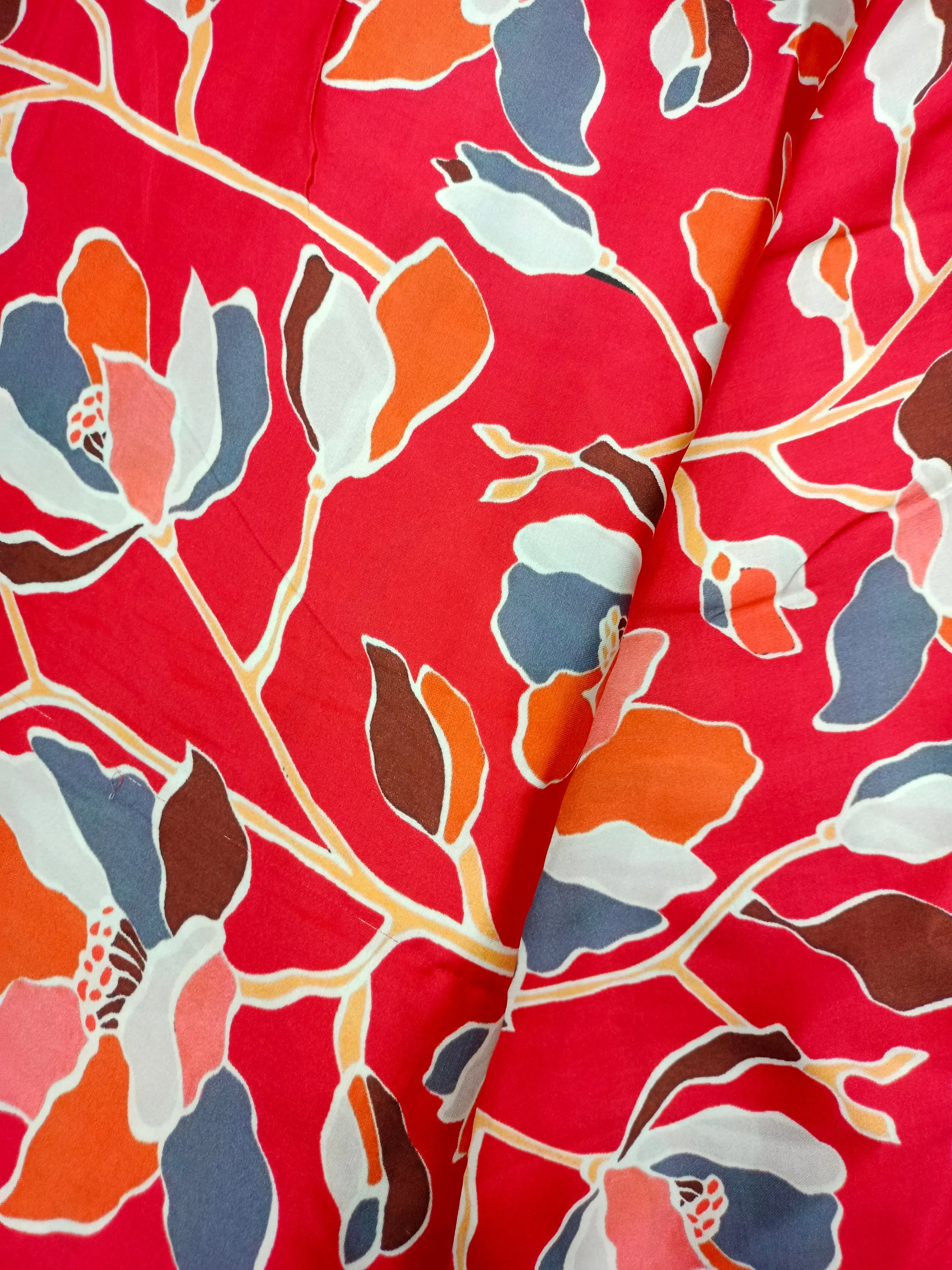 Modal Satin Soft Muslin Digital Printed Fabrics