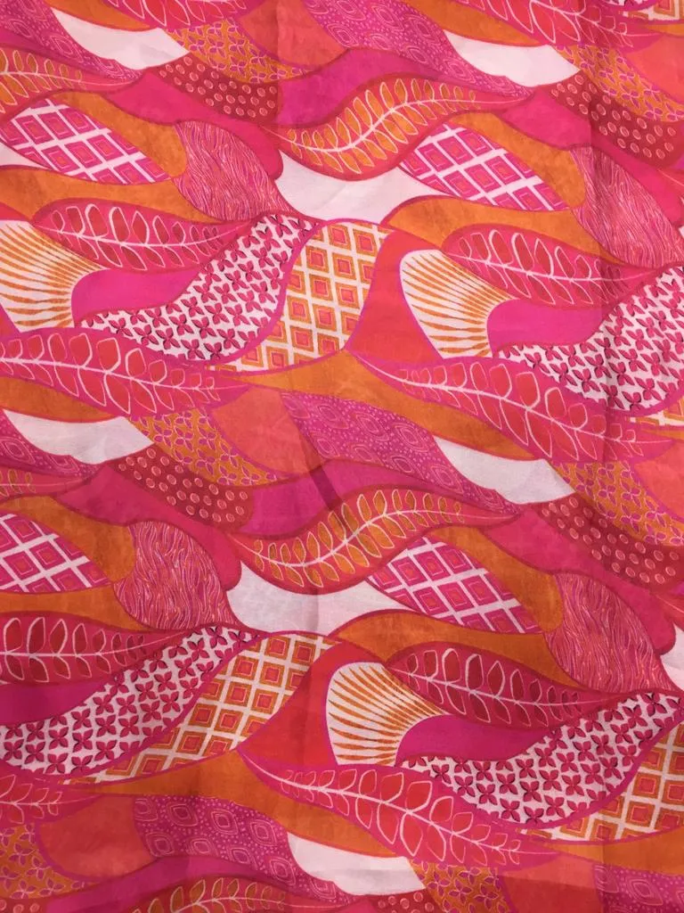 Modal Soft Muslin Textured Digital Printed Fabrics