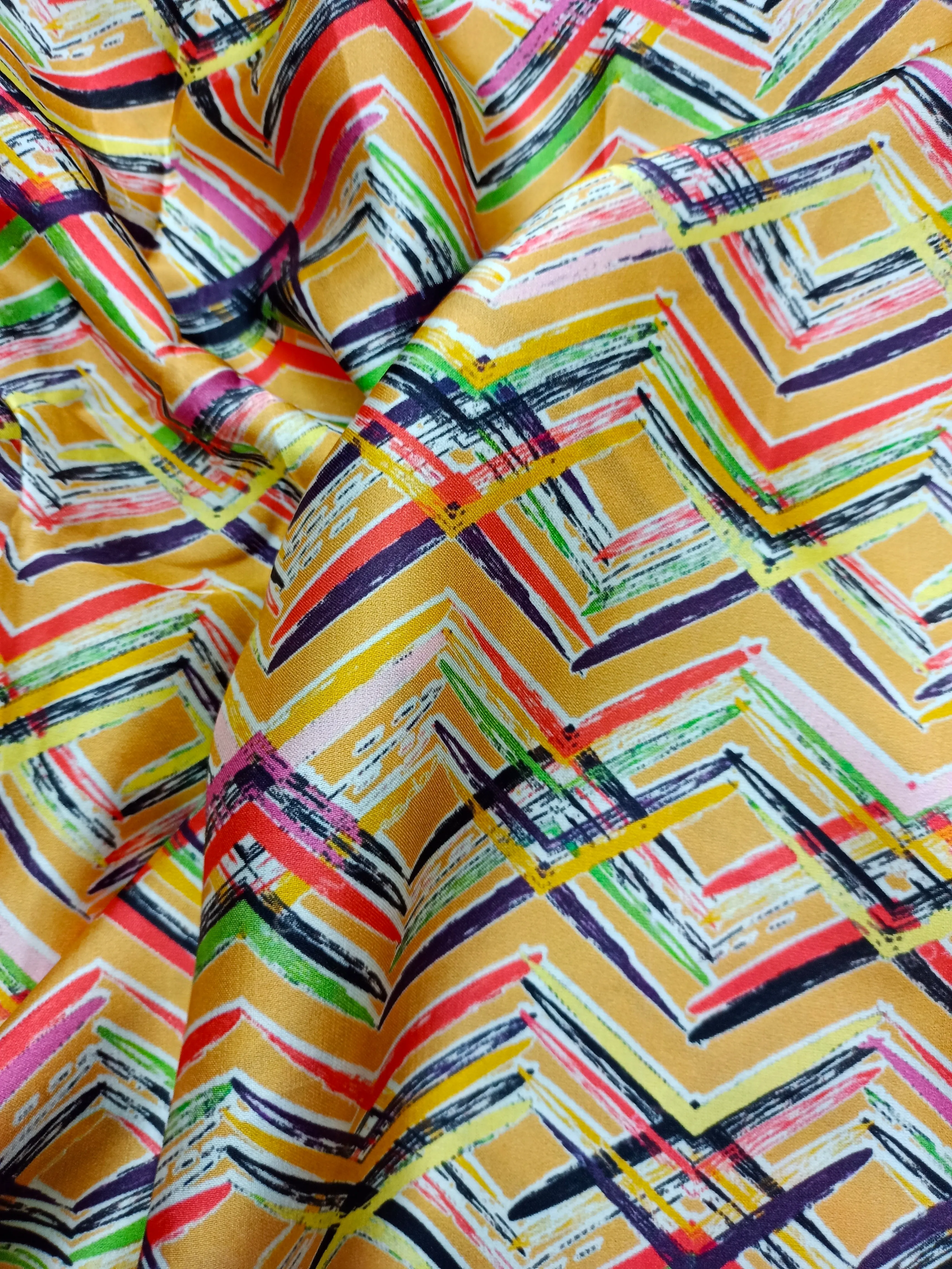 Modal Soft Muslin Textured Digital Printed Fabrics