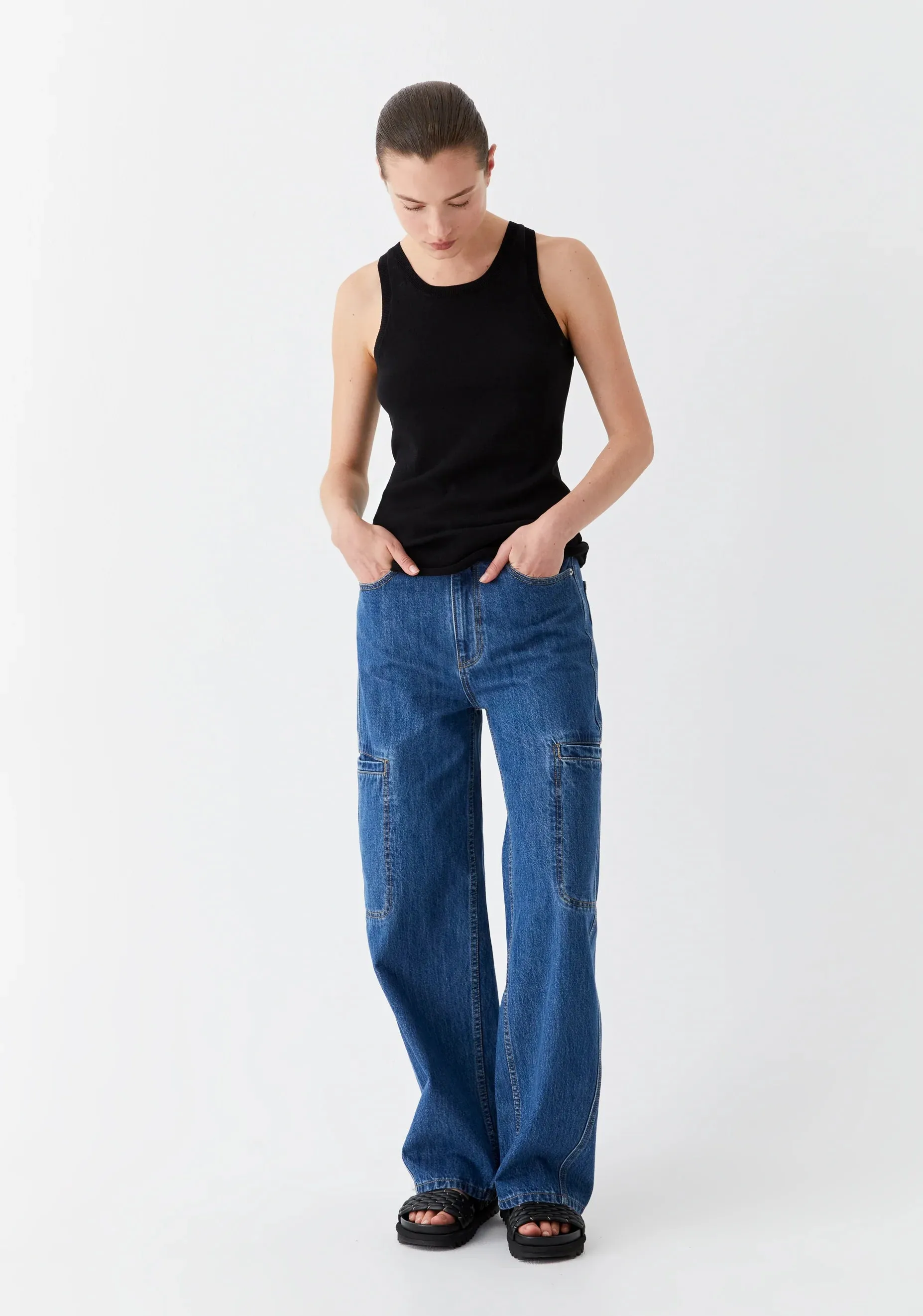 Morrison Aston Knit Tank - Black