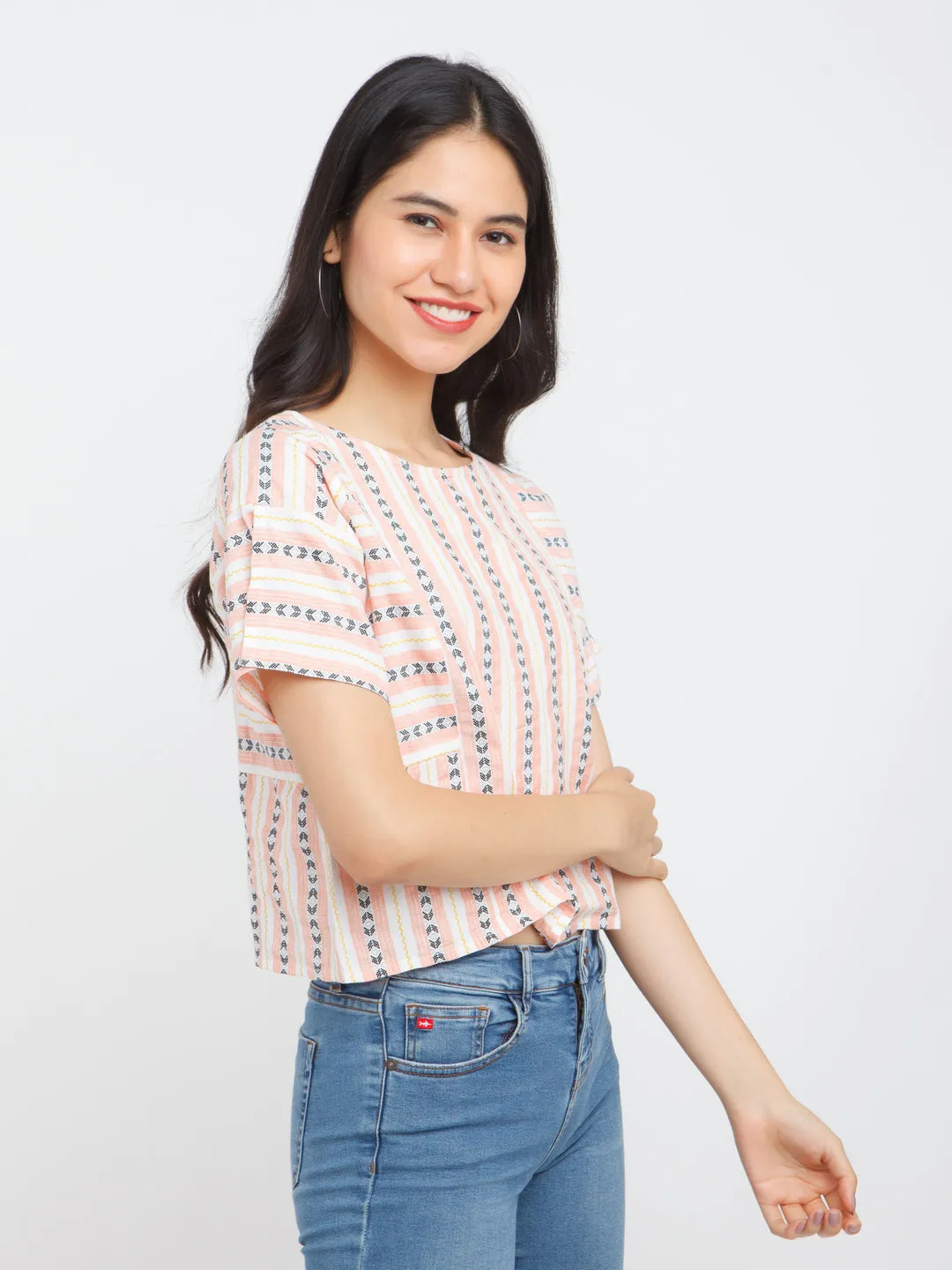 Multicolored Printed Top