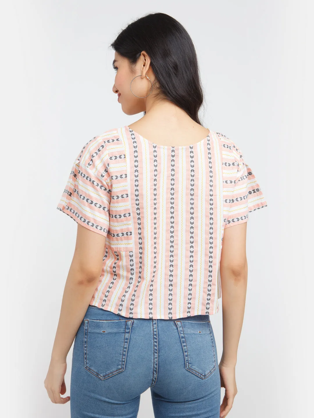 Multicolored Printed Top