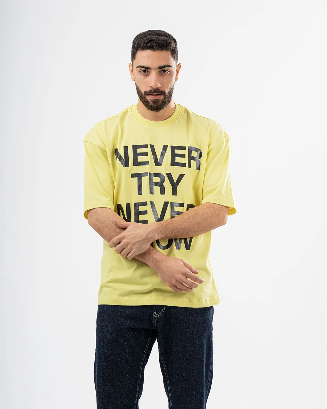Never Try Oversized T-shirt