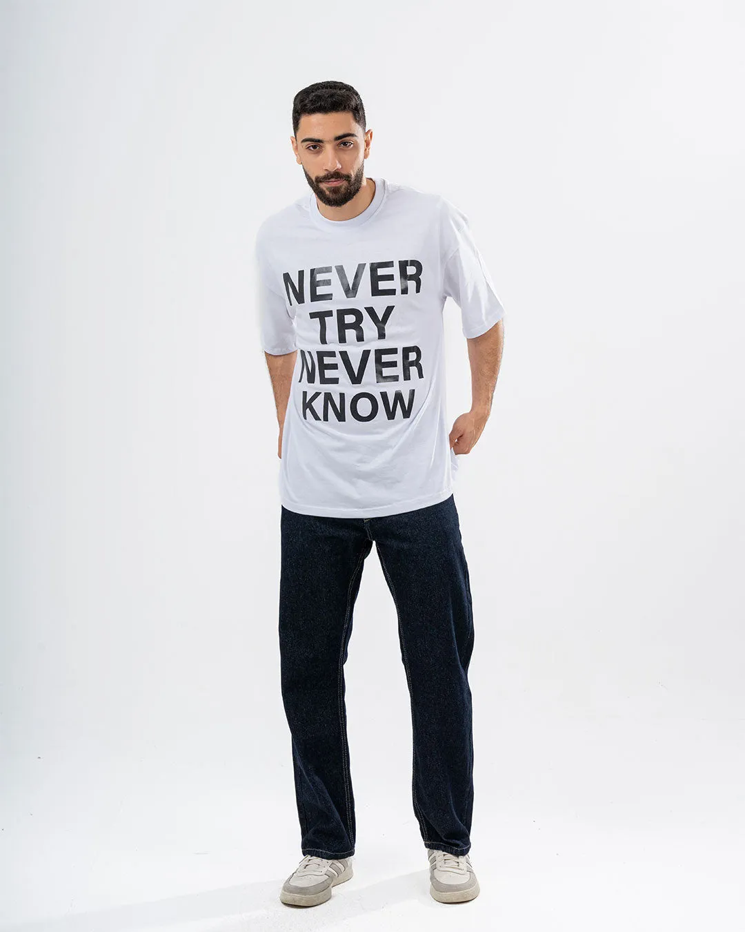 Never Try Oversized T-shirt