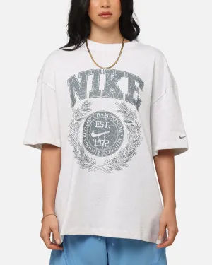 Nike Women's Sportswear Essential Oversized T-Shirt Birch Heather/Cool Grey