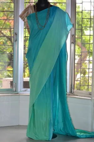 Ombre Shaded Soft Modal Muslin Mul Silk Saree