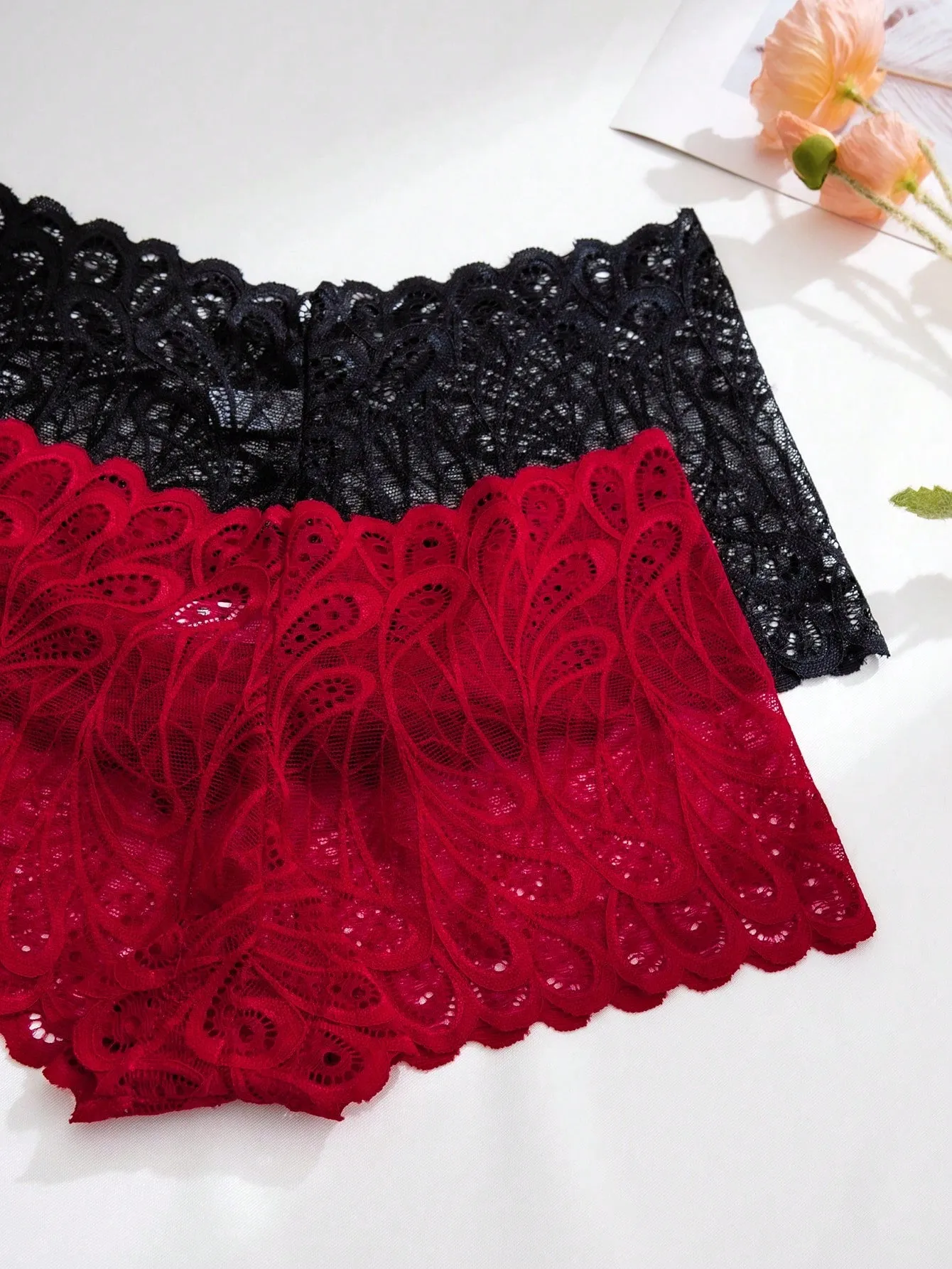 Panties Sexis de Encaje en Cherry Vibes -
