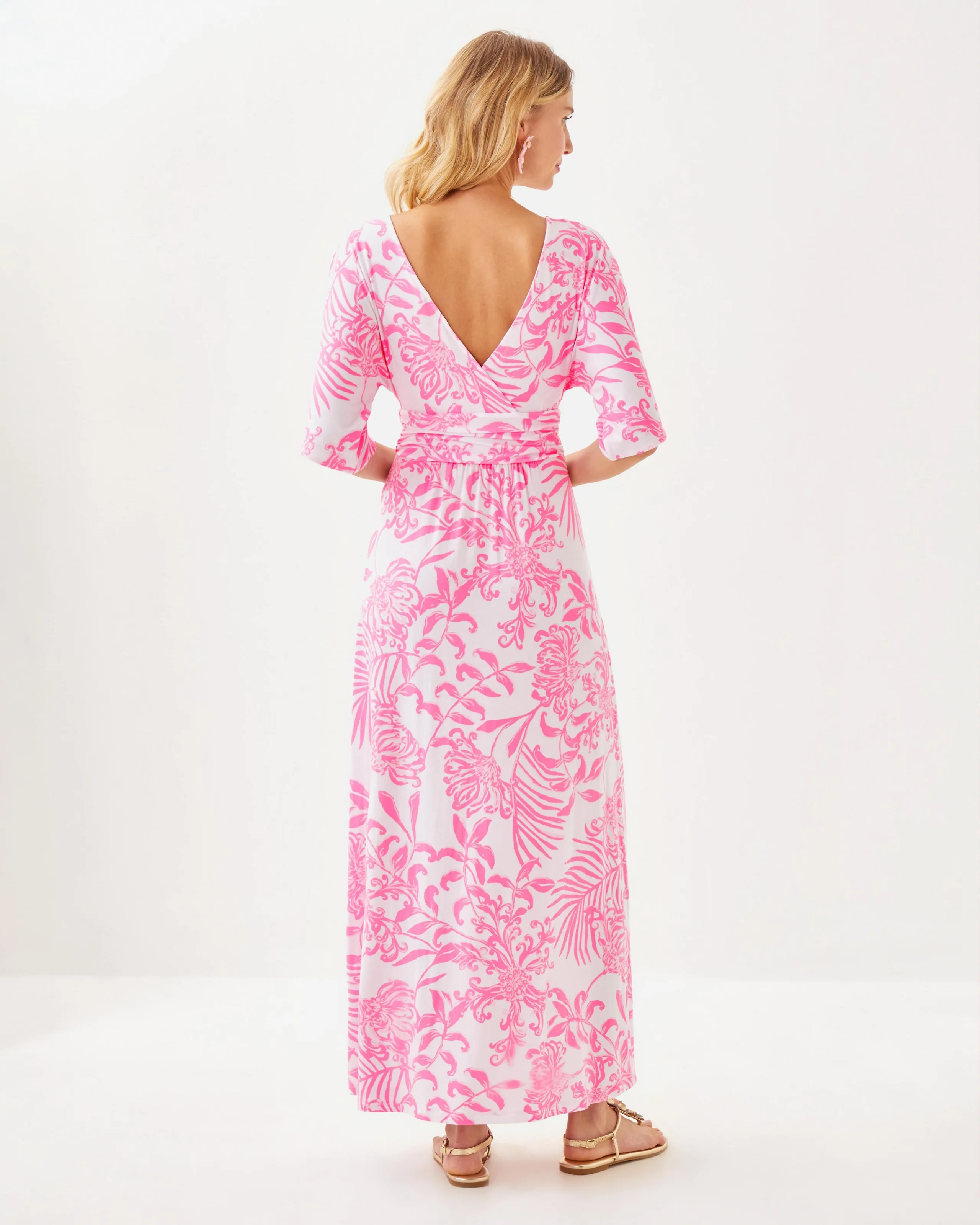 Parigi Maxi Dress - Rosseau Pink Glisten Sun
