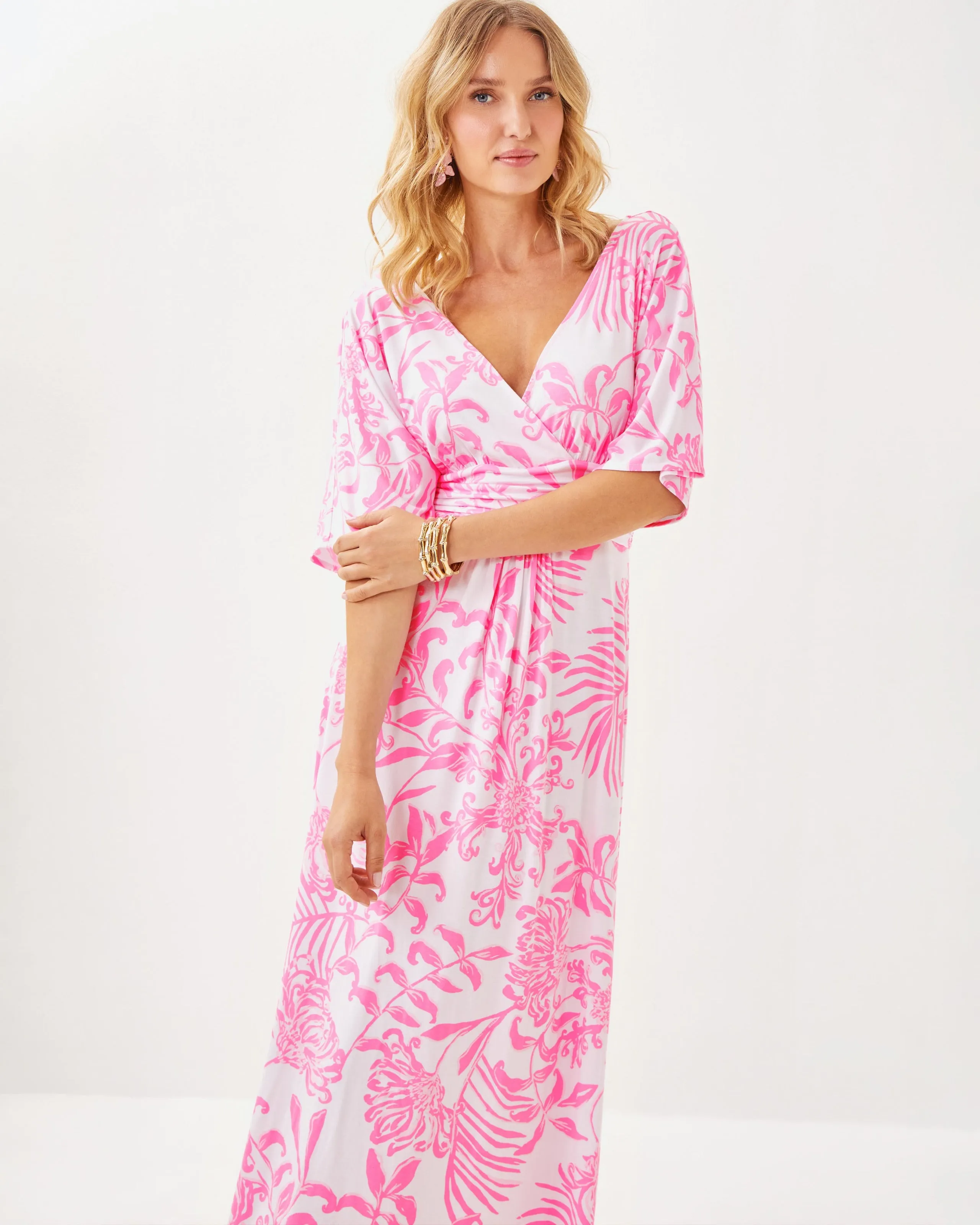 Parigi Maxi Dress - Rosseau Pink Glisten Sun