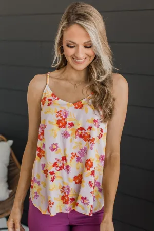 Perfect Days Floral Tank Top- Ivory
