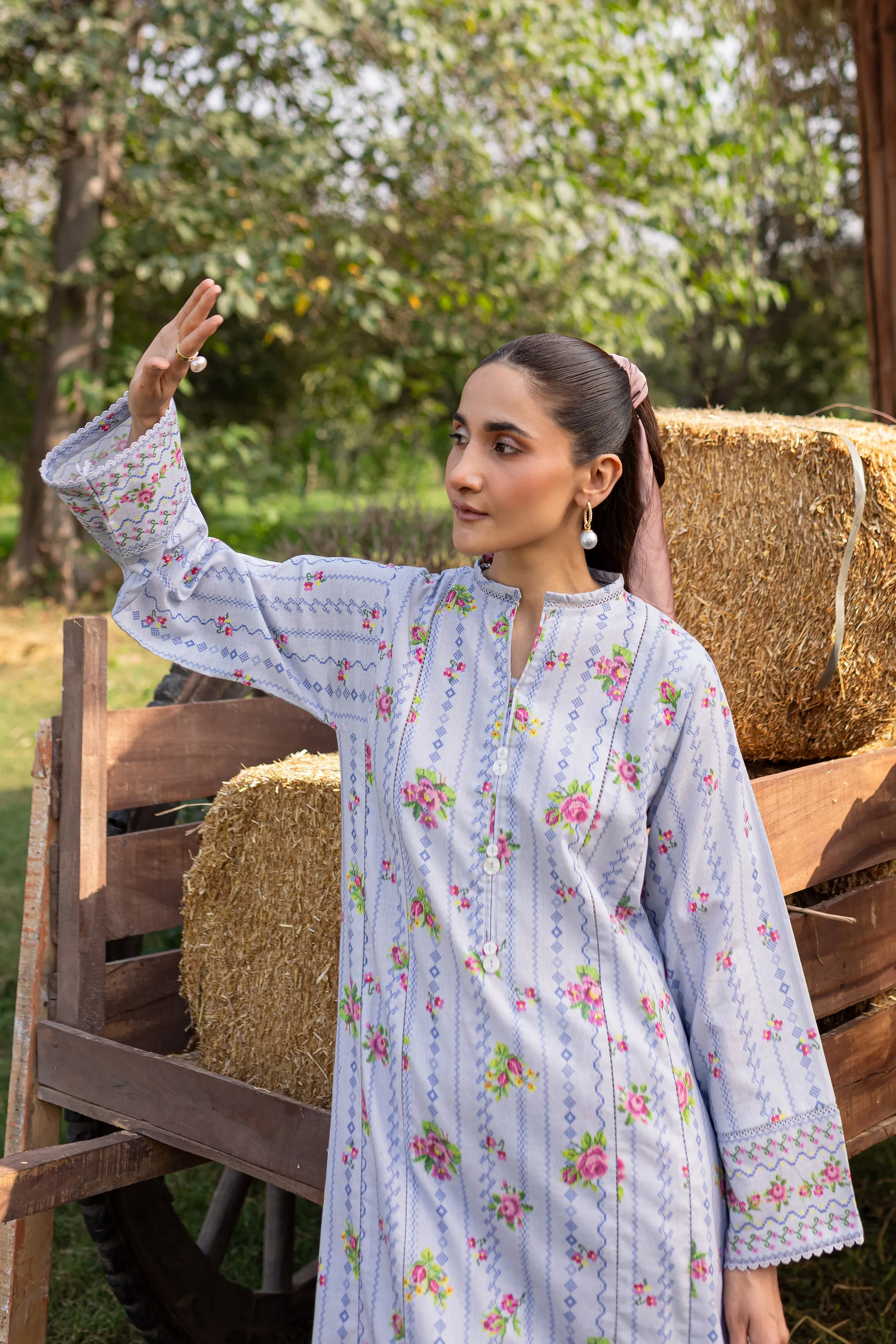 Pinokio 2Pc - Printed Khaddar Dress