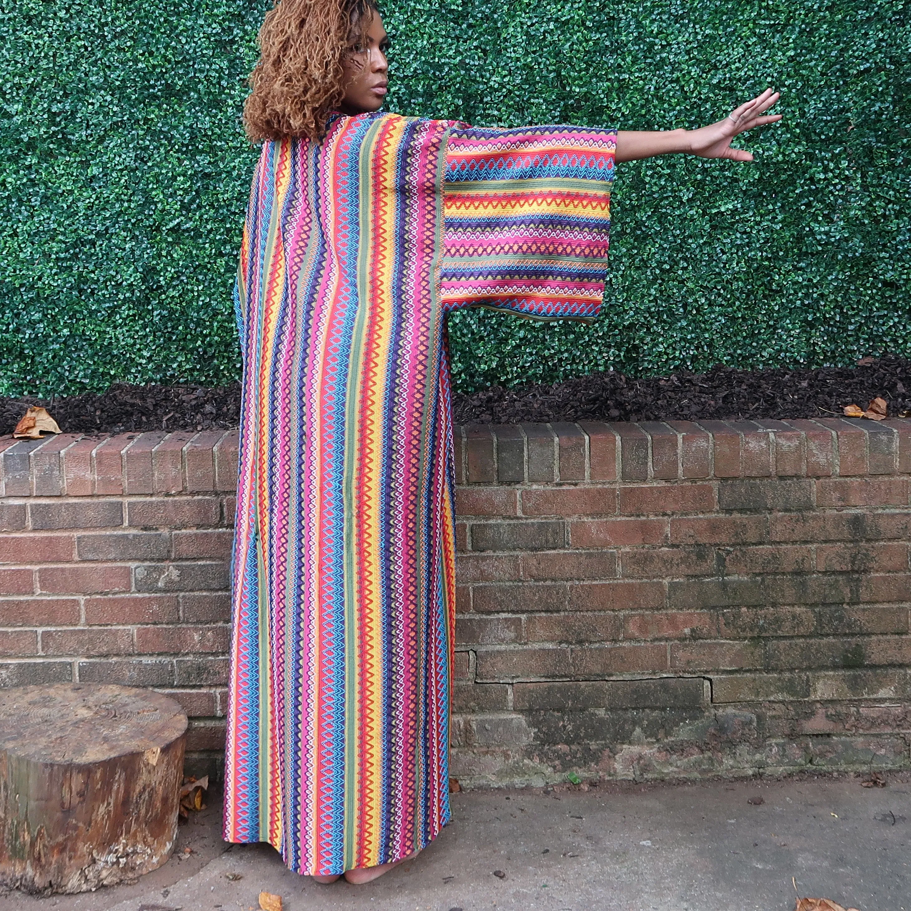 PRIMARY (KNITTED) | Kimono Cardigan (Open Front) | Floor Length Long Robe