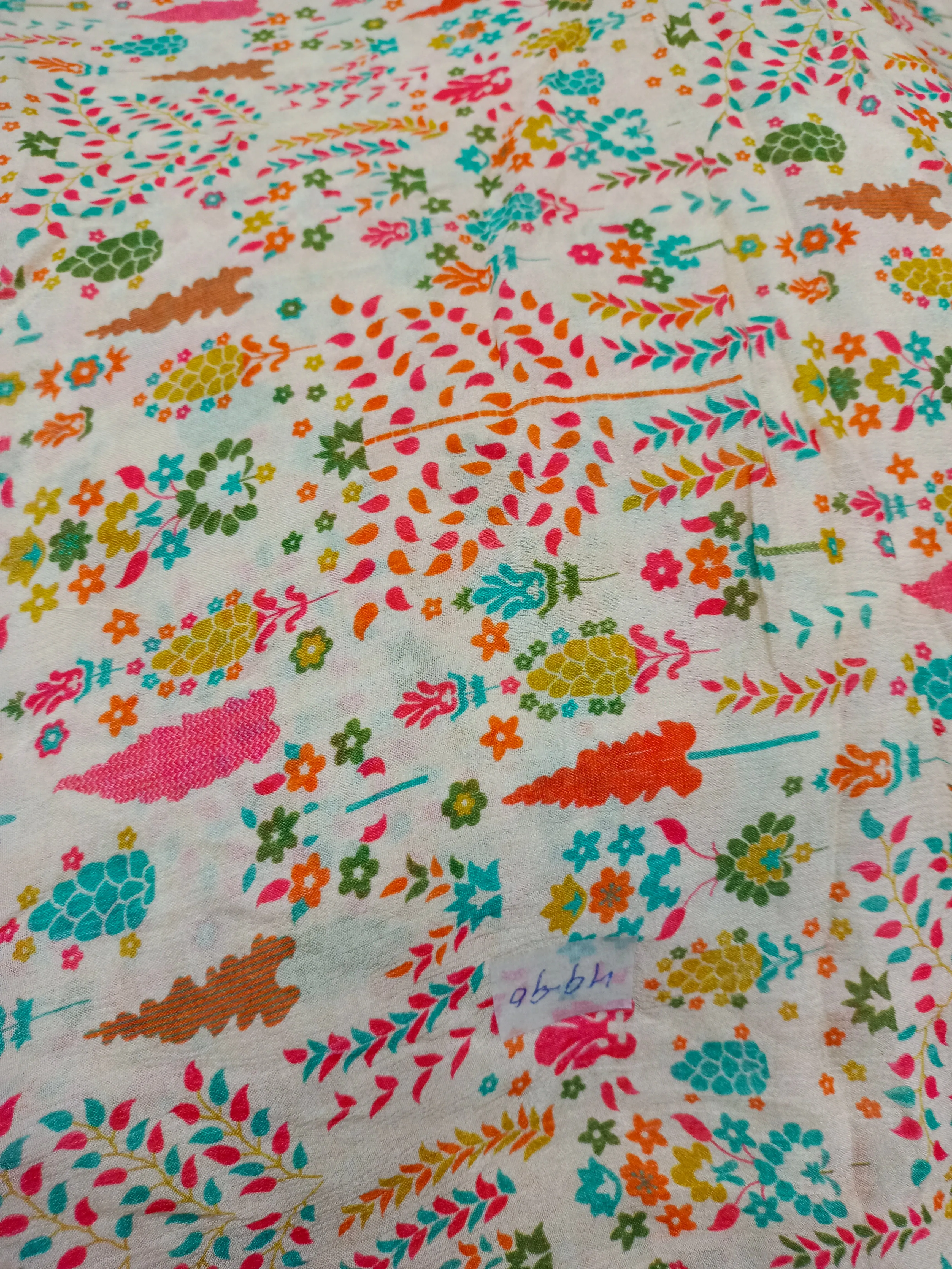 Pure Crushed Chiffon Chinon Digital Printed Fabric