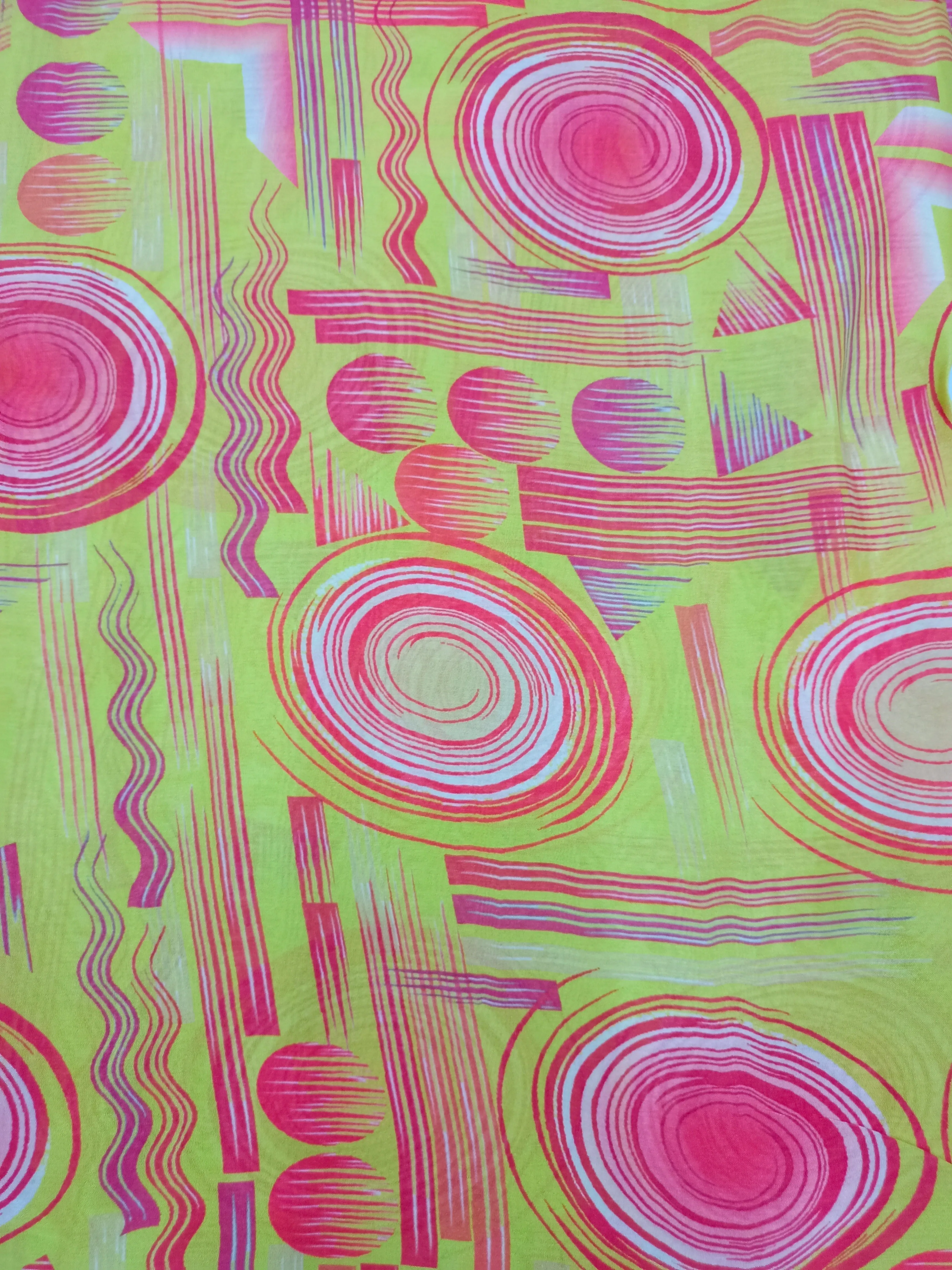 Pure Crushed Chiffon Chinon Digital Printed Fabric