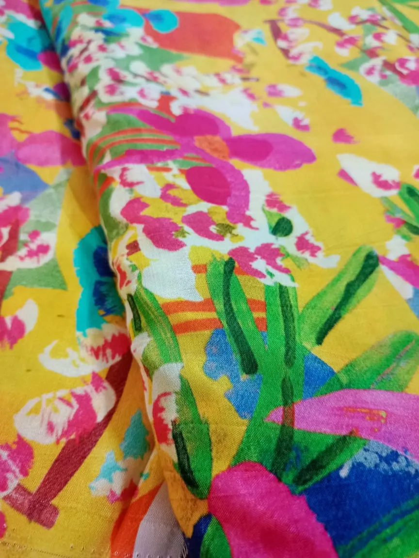 Pure Modal Soft Muslin Digital Printed Fabrics
