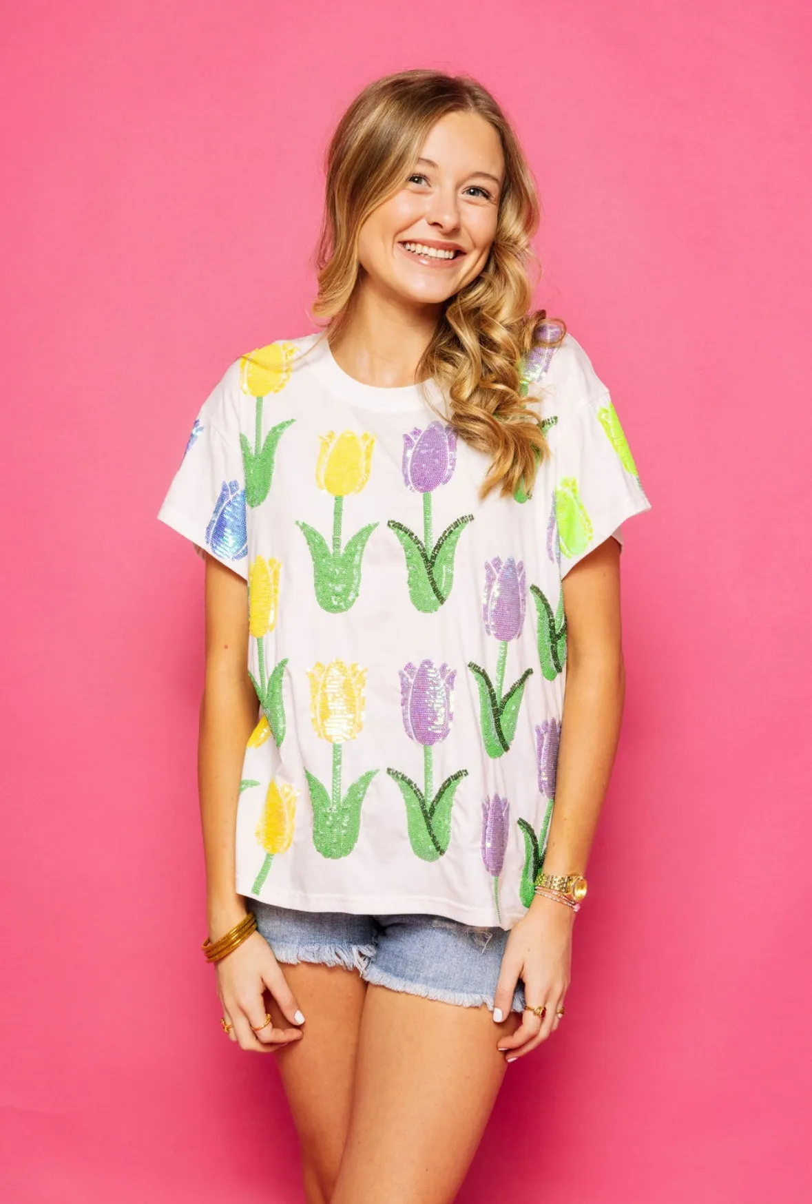 Queen of Sparkles Tulip Tee