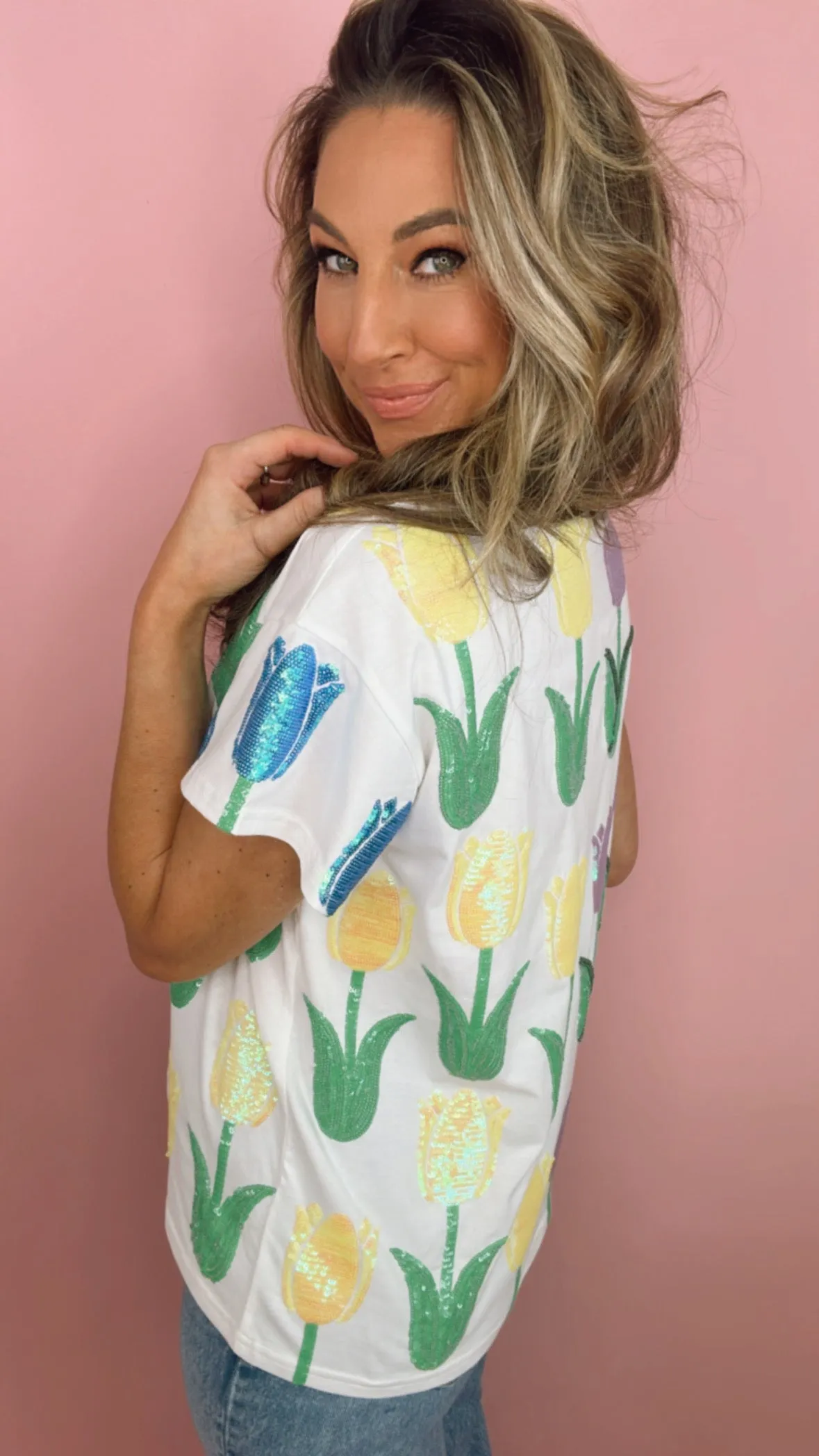 Queen of Sparkles Tulip Tee
