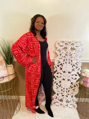 Red/White Pattern Kimono