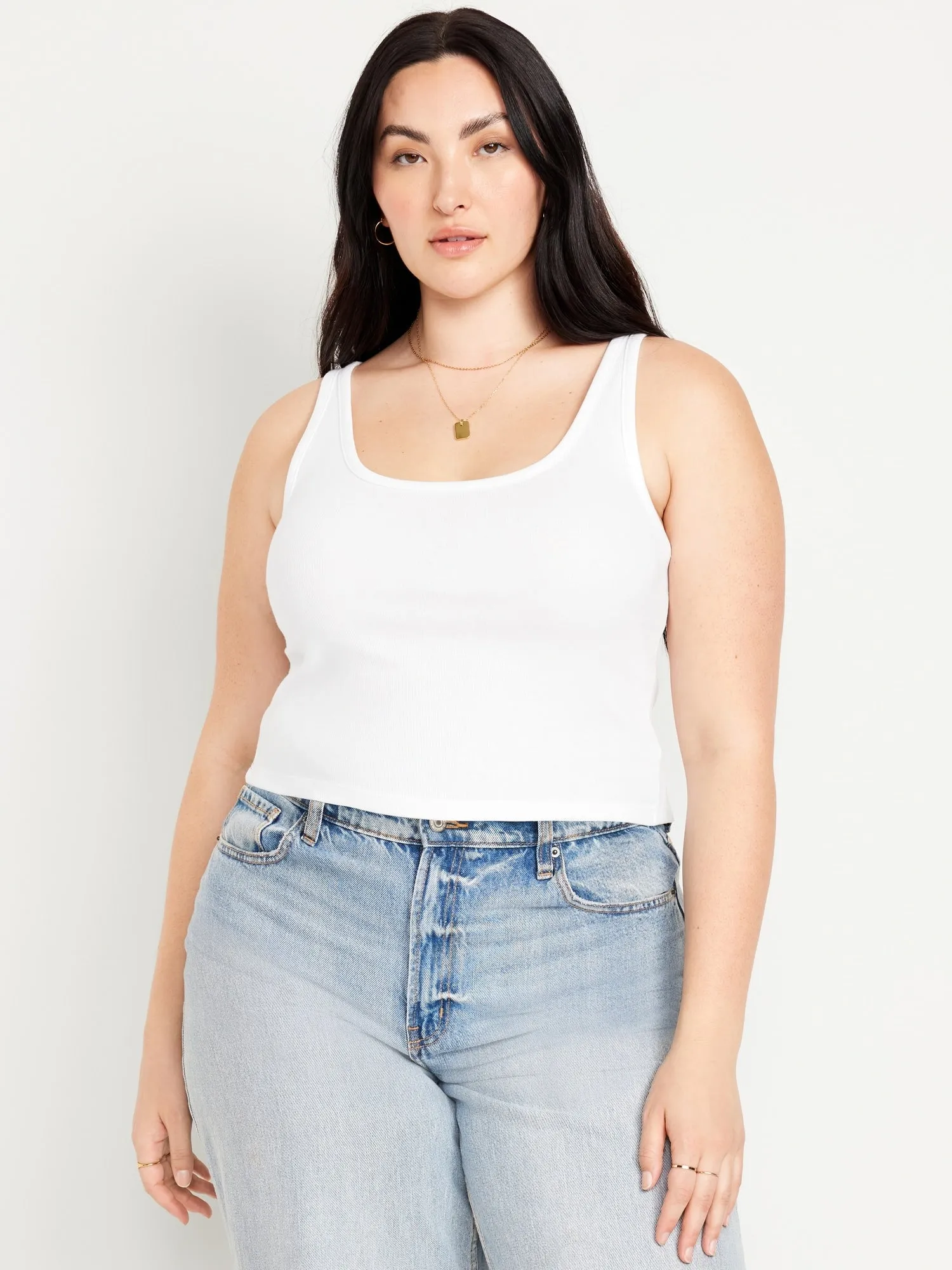Ribbed Crop Tank Top