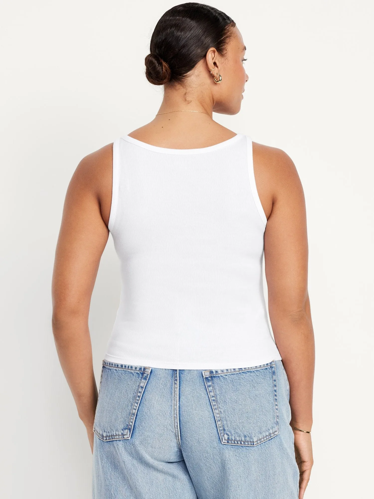 Ribbed Crop Tank Top