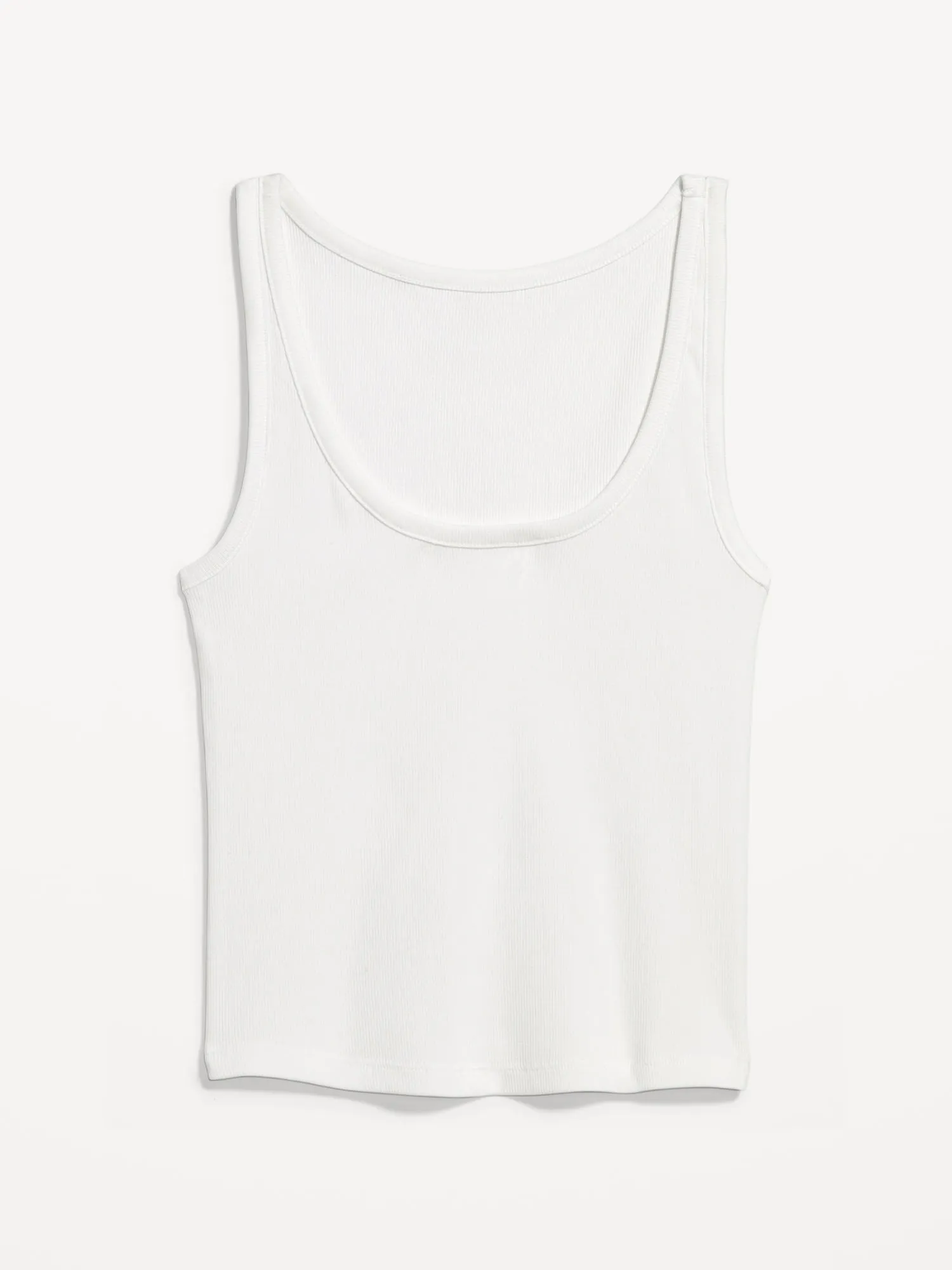 Ribbed Crop Tank Top
