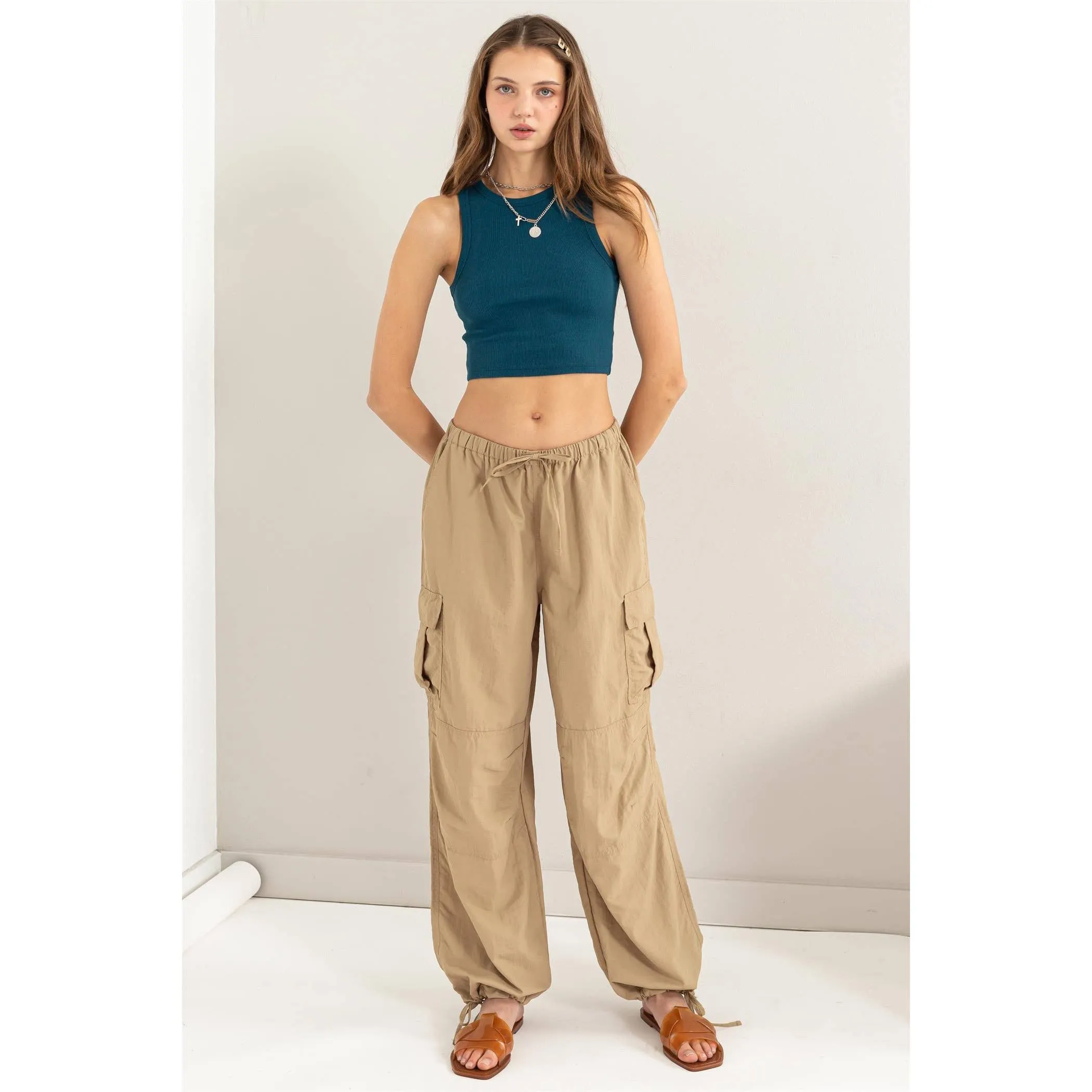 RIBBED CROP TANK TOP