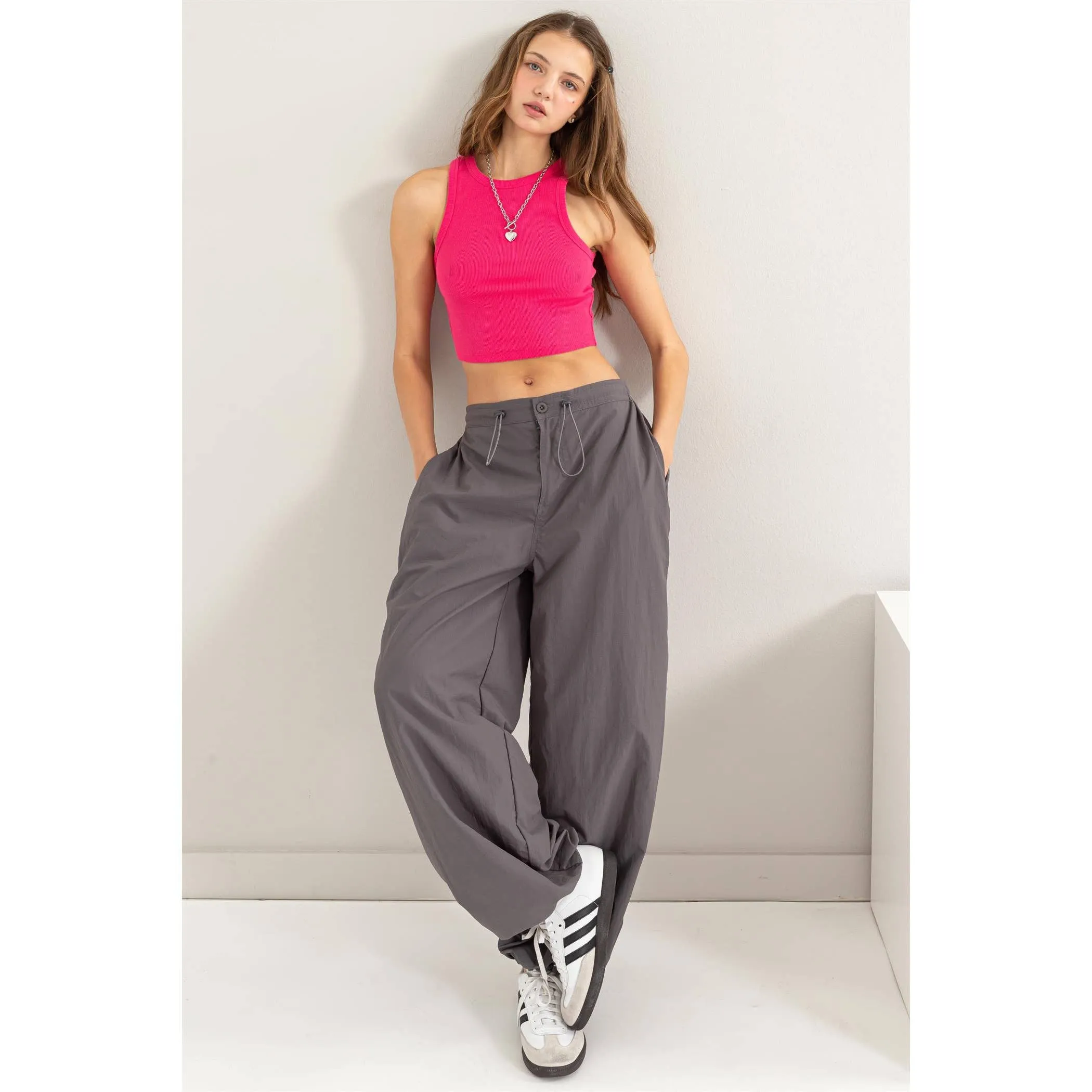 RIBBED CROP TANK TOP