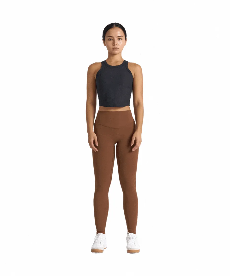 RibForm Racerback Cropped Tank (with built in pads)