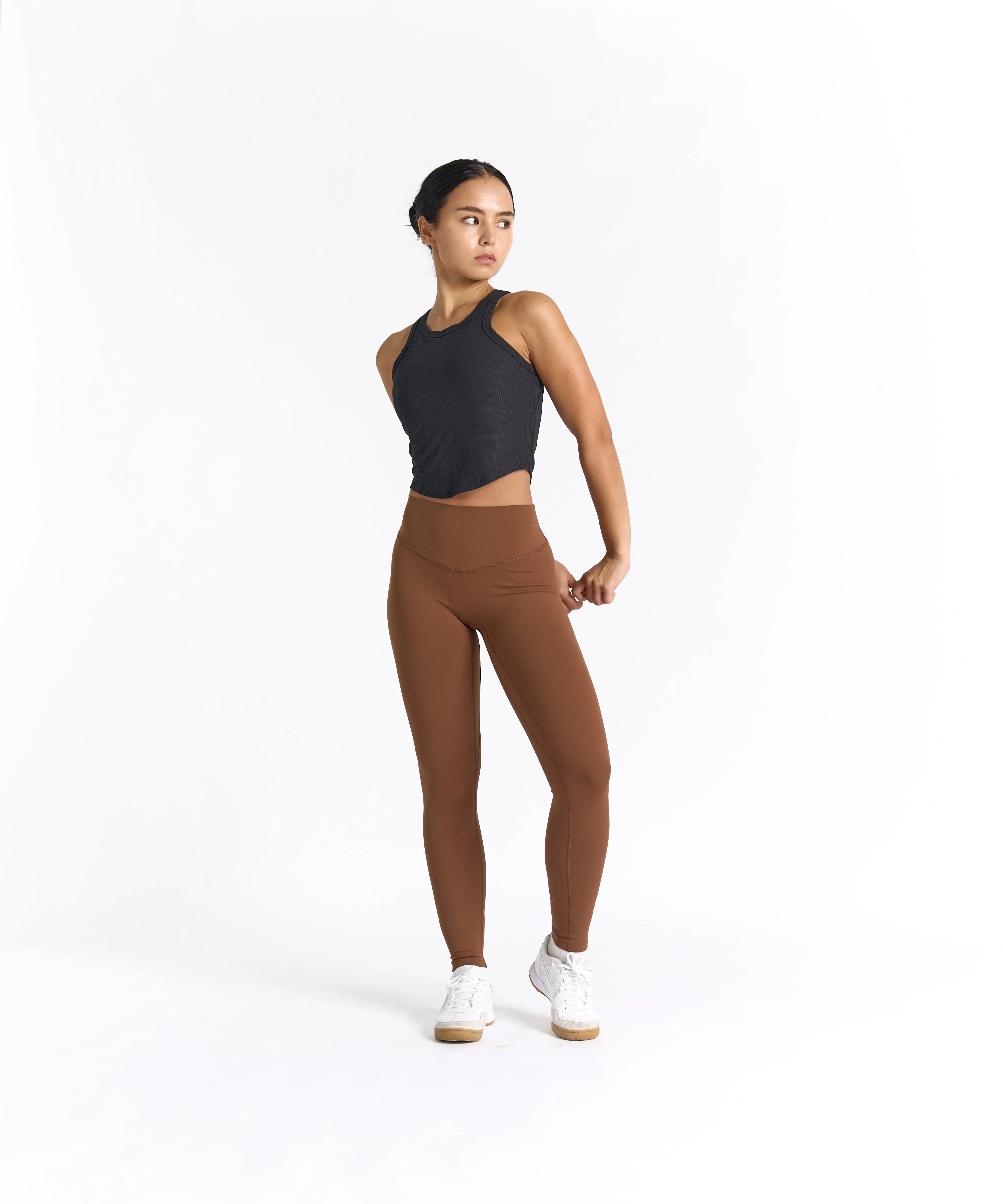 RibForm Racerback Cropped Tank (with built in pads)