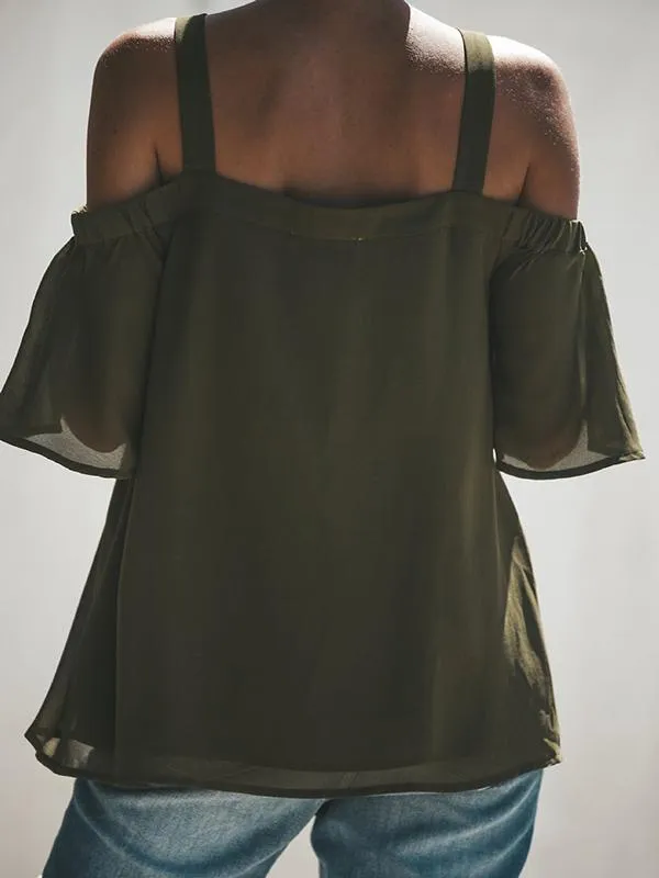 Romance Sleeves Off Shoulder Blouses&shirt Tops