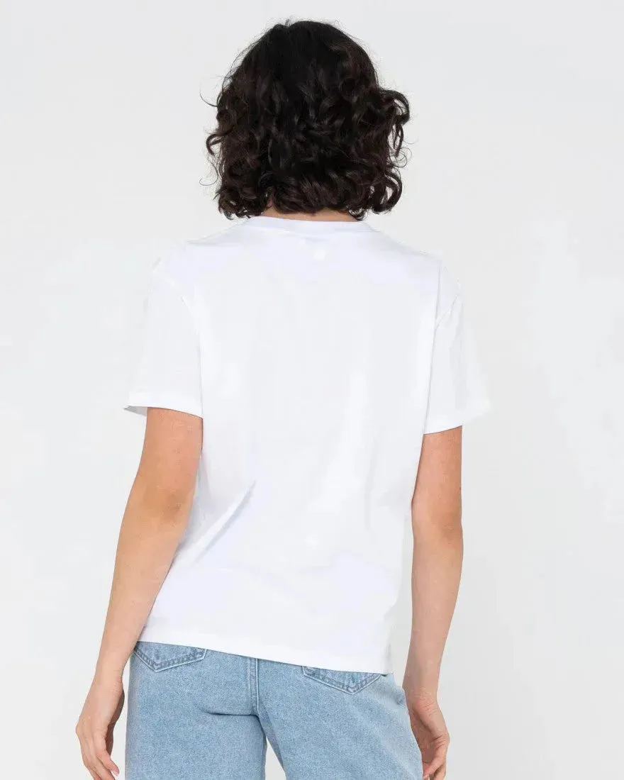 Rusty Women's Sunset Palm Relaxed Fit Tee