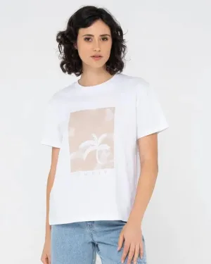 Rusty Women's Sunset Palm Relaxed Fit Tee