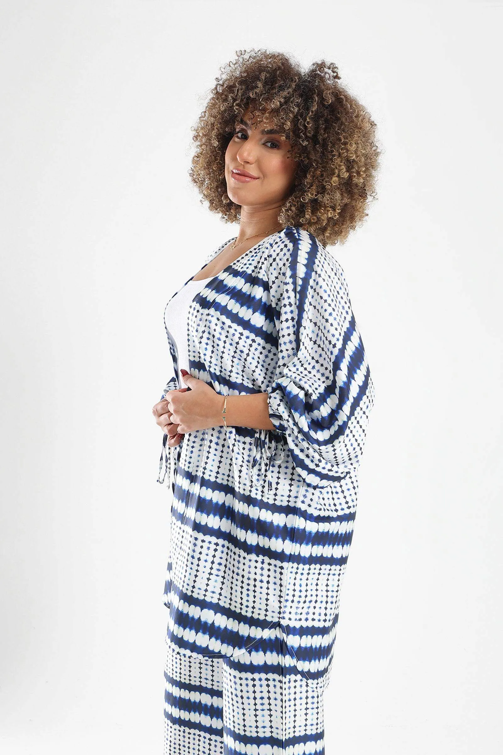 Self Tie Cuffs Kimono