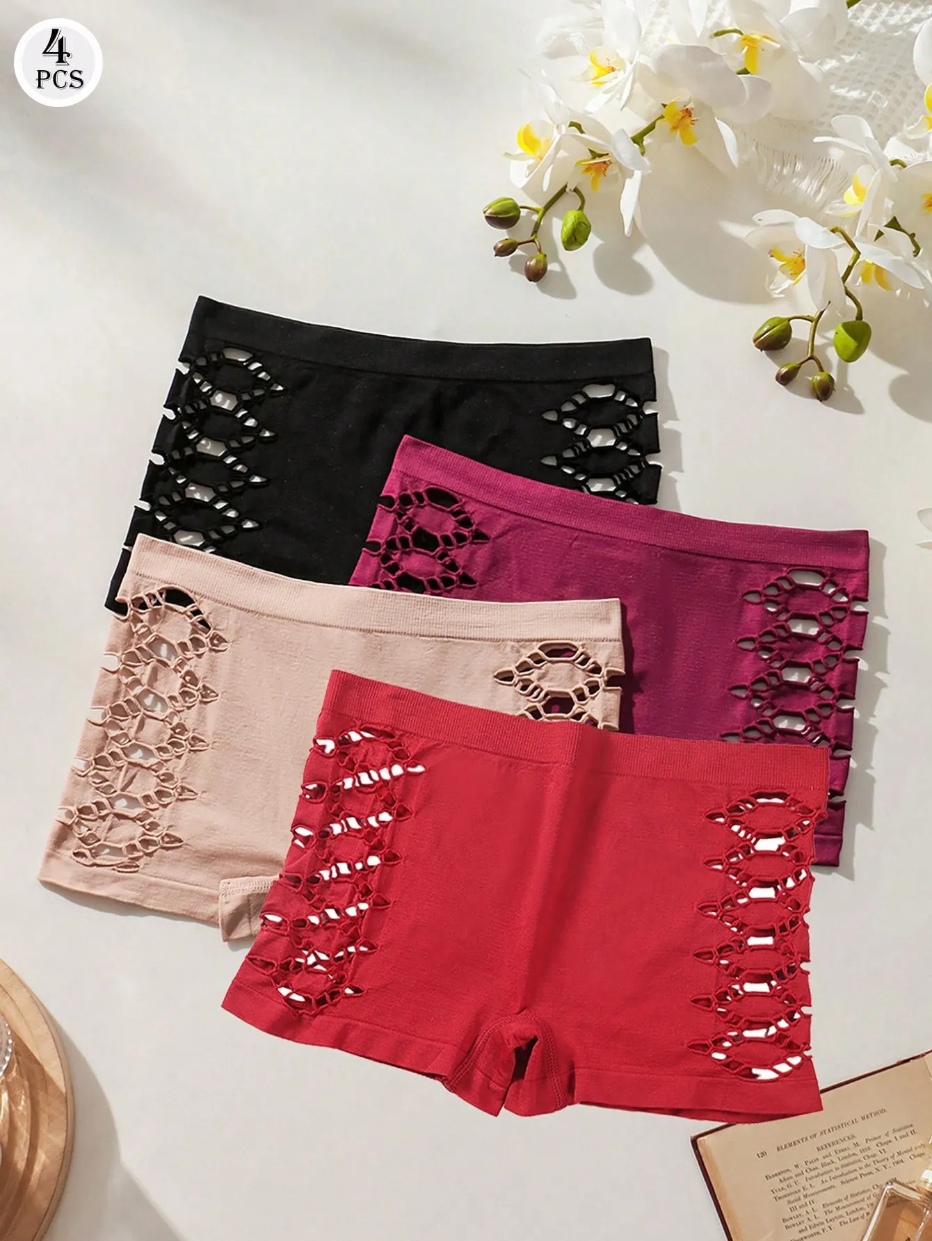 Set de 4 Piezas de Pantis Sin Costuras - Cherry Vibes