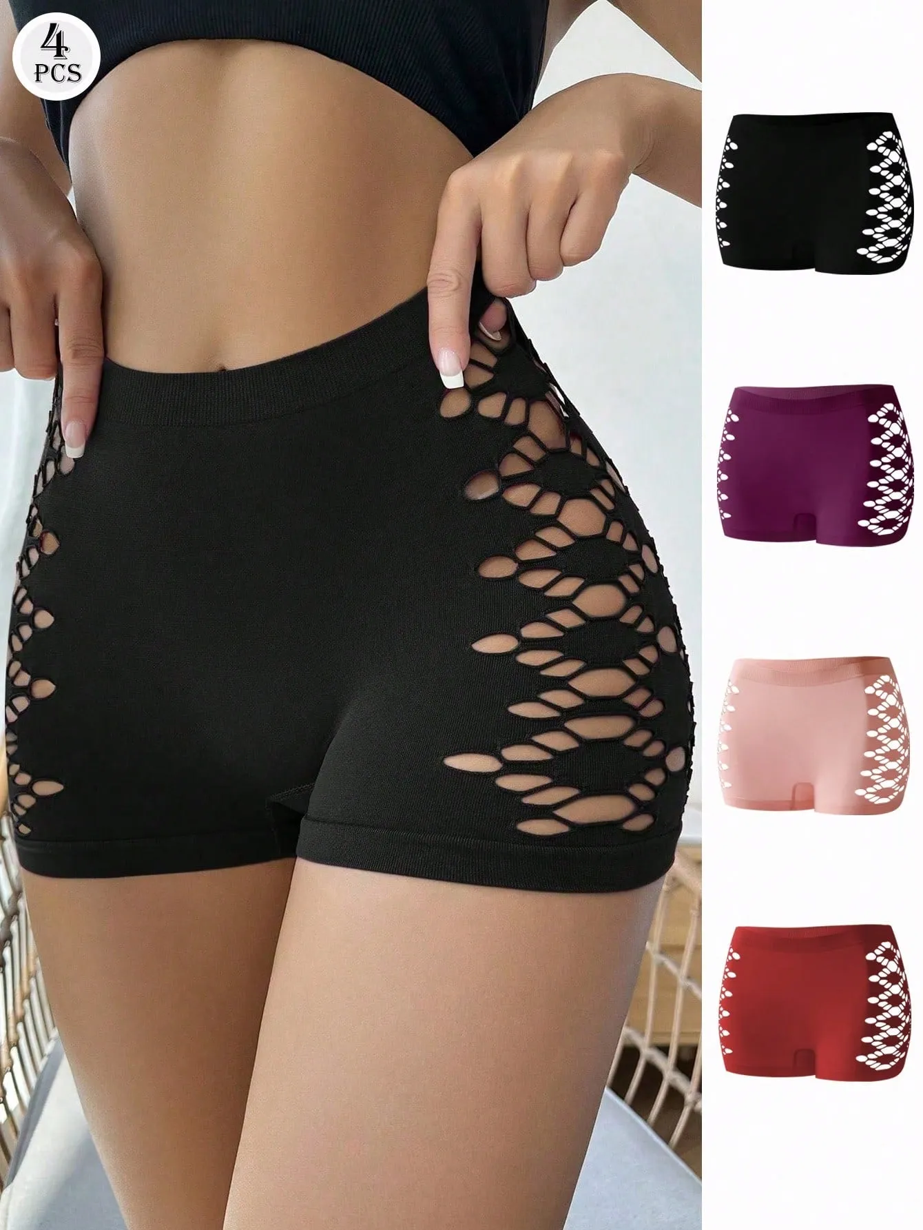 Set de 4 Piezas de Pantis Sin Costuras - Cherry Vibes