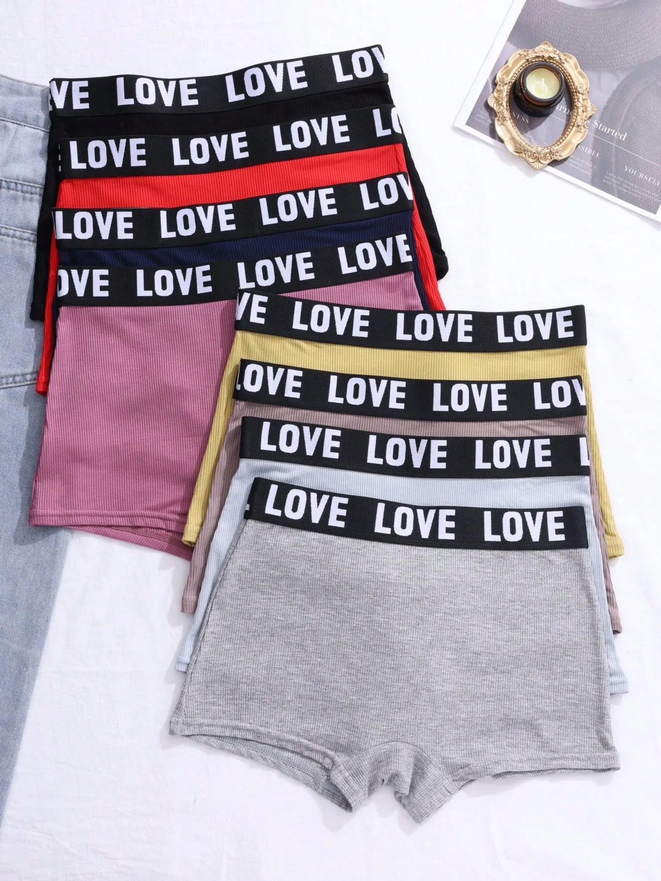 Set de 8 Calzoncillos Cuadrados para Mujer - Cherry Vibes