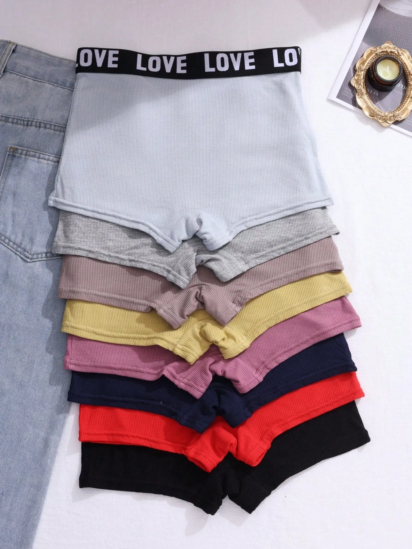 Set de 8 Calzoncillos Cuadrados para Mujer - Cherry Vibes