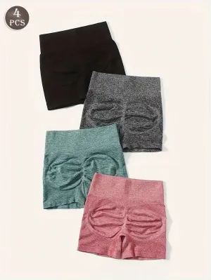 Shorts de yoga de cintura alta en Cherry Vibes
