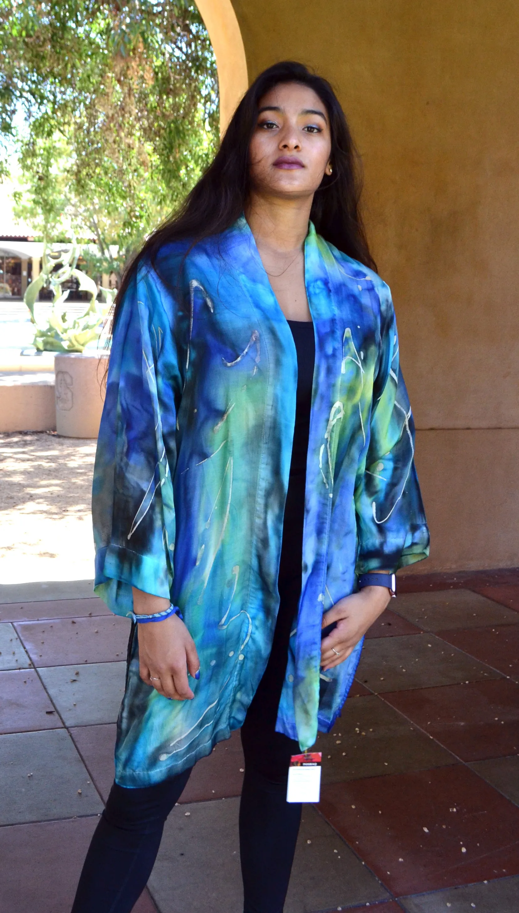 Silk Cotton Kimono Kimono Long Jacket