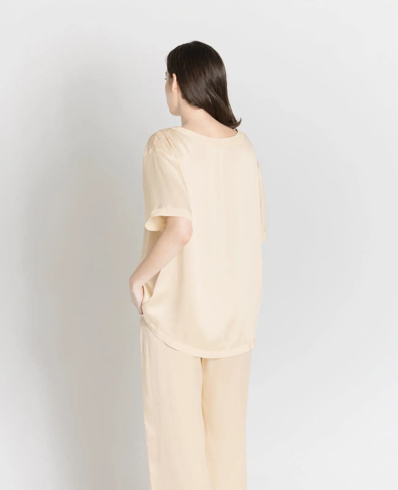 Silk Pyjamas Oversized Tee
