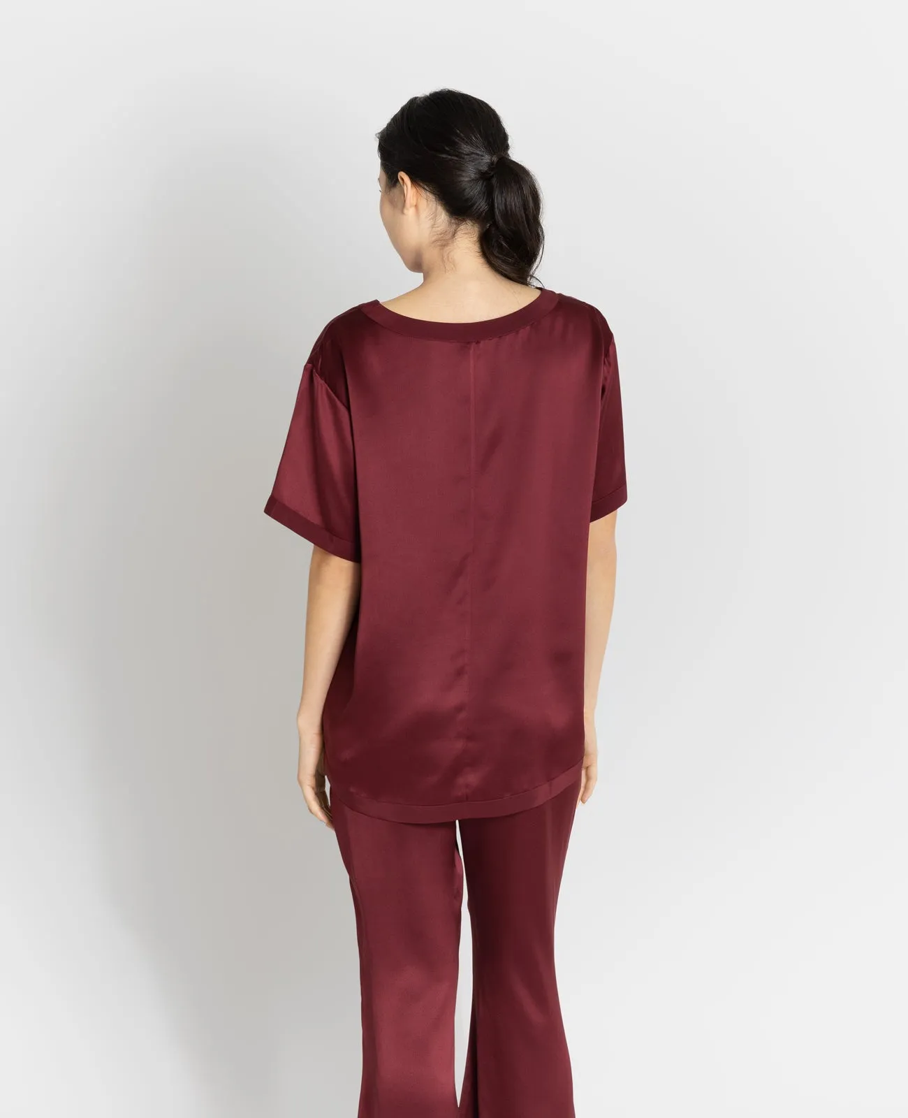 Silk Pyjamas Oversized Tee