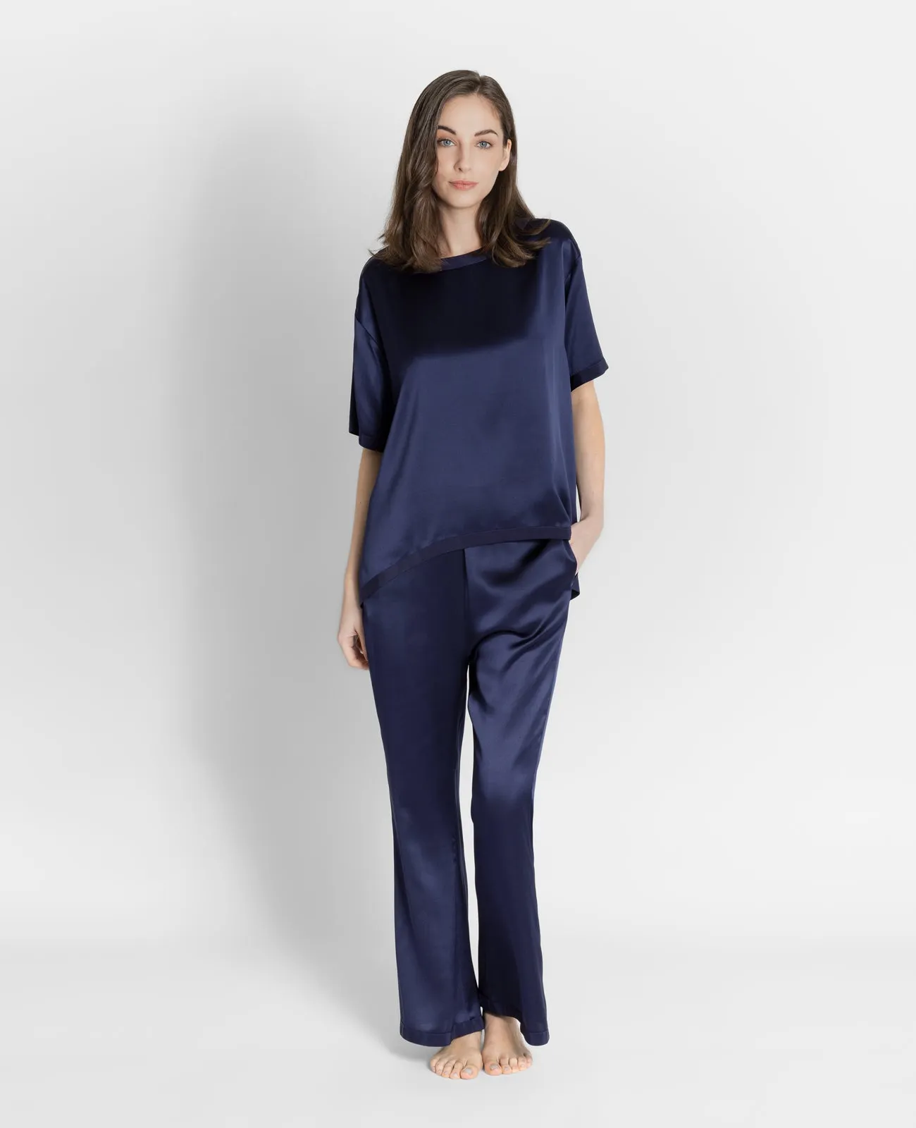 Silk Pyjamas Oversized Tee