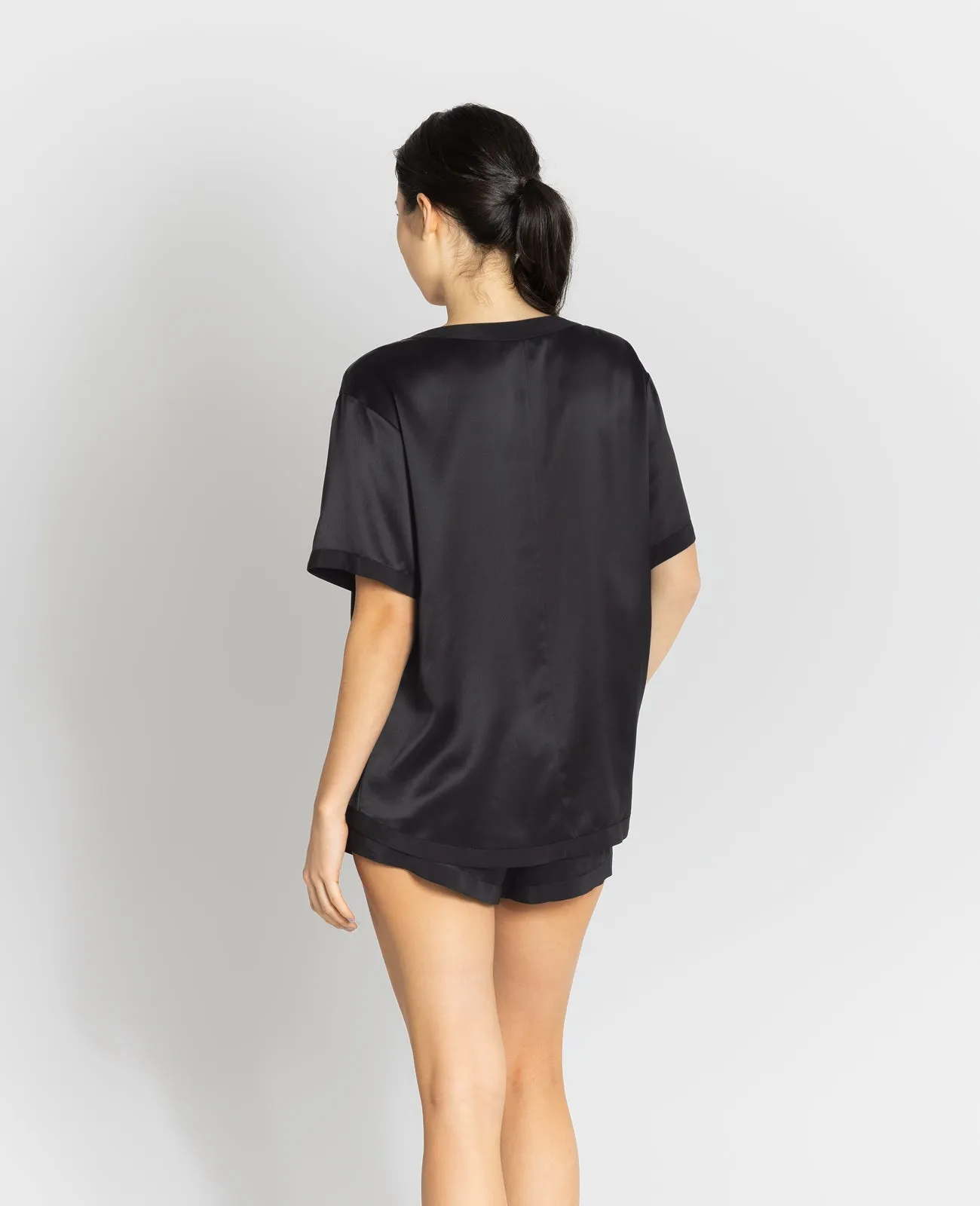 Silk Pyjamas Oversized Tee