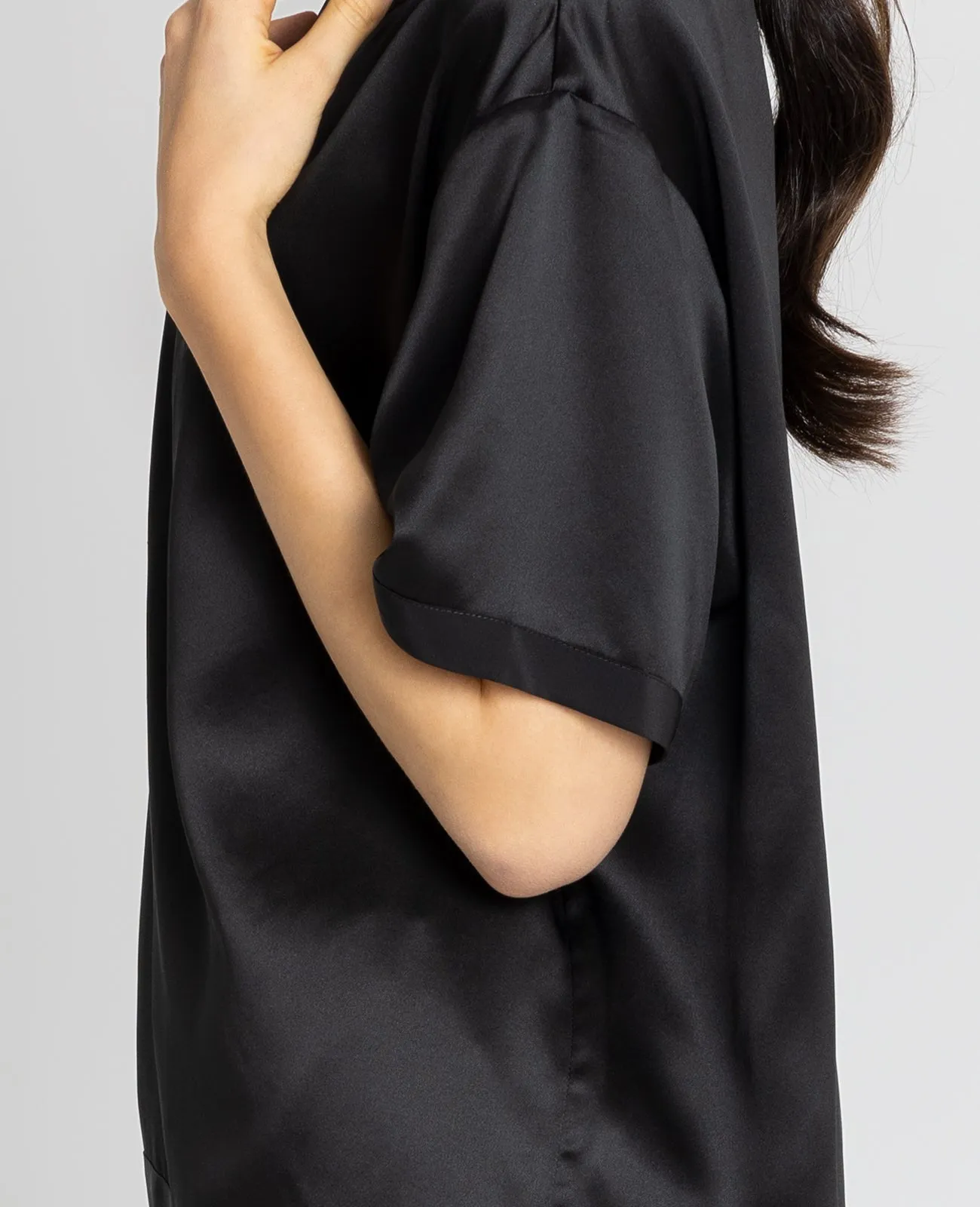 Silk Pyjamas Oversized Tee
