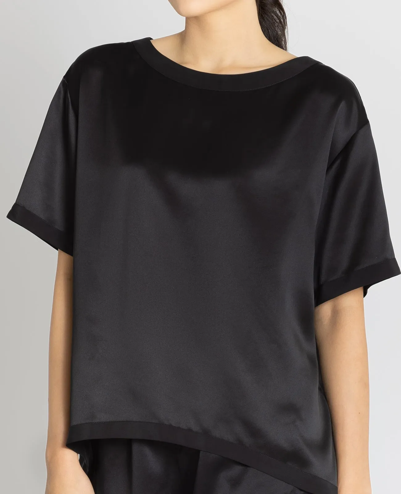 Silk Pyjamas Oversized Tee