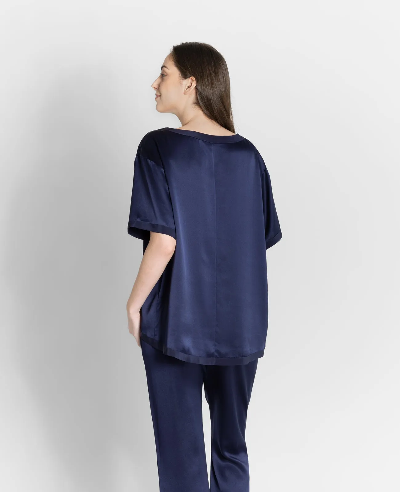 Silk Pyjamas Oversized Tee