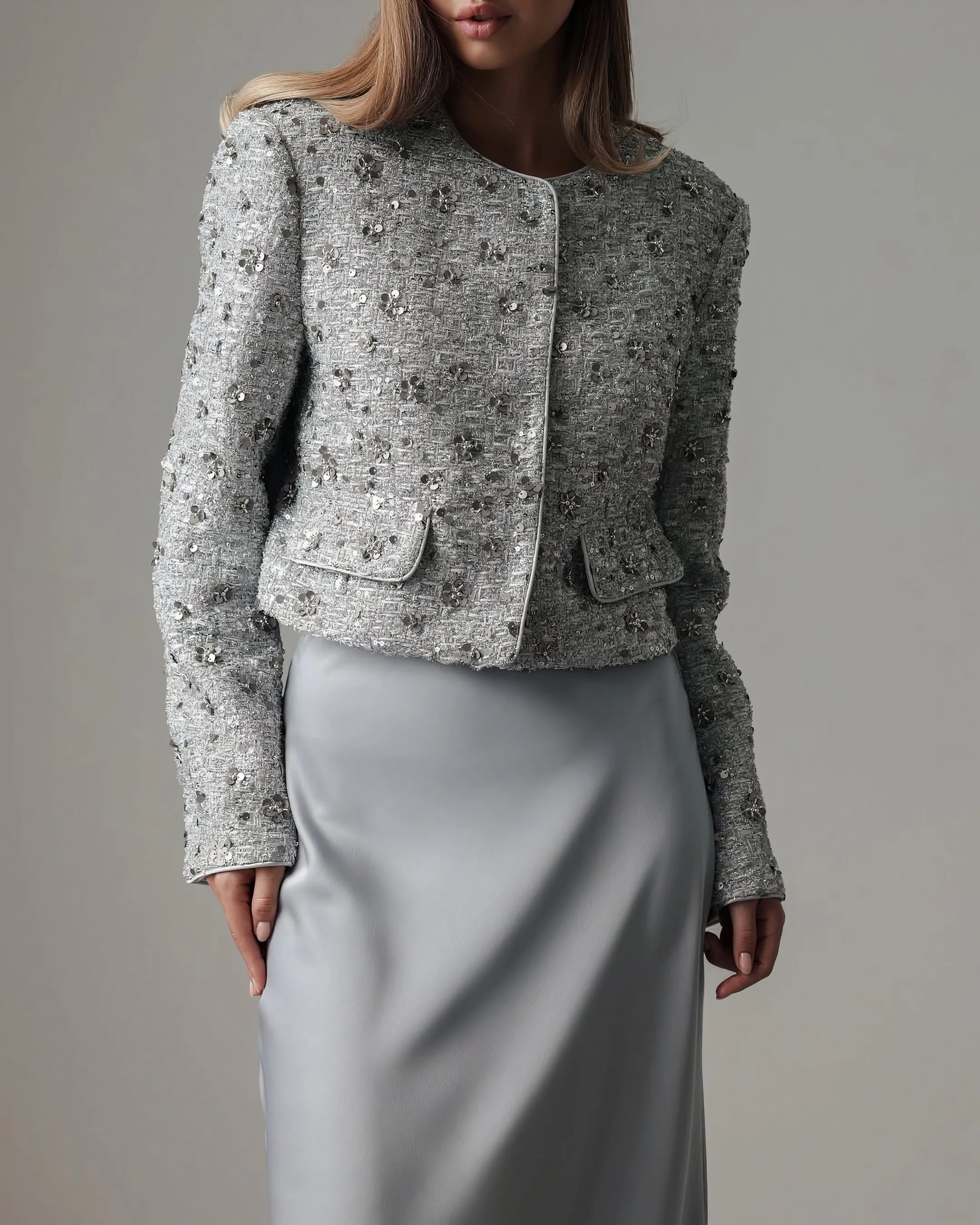 Silky Radiance Satin Skirt