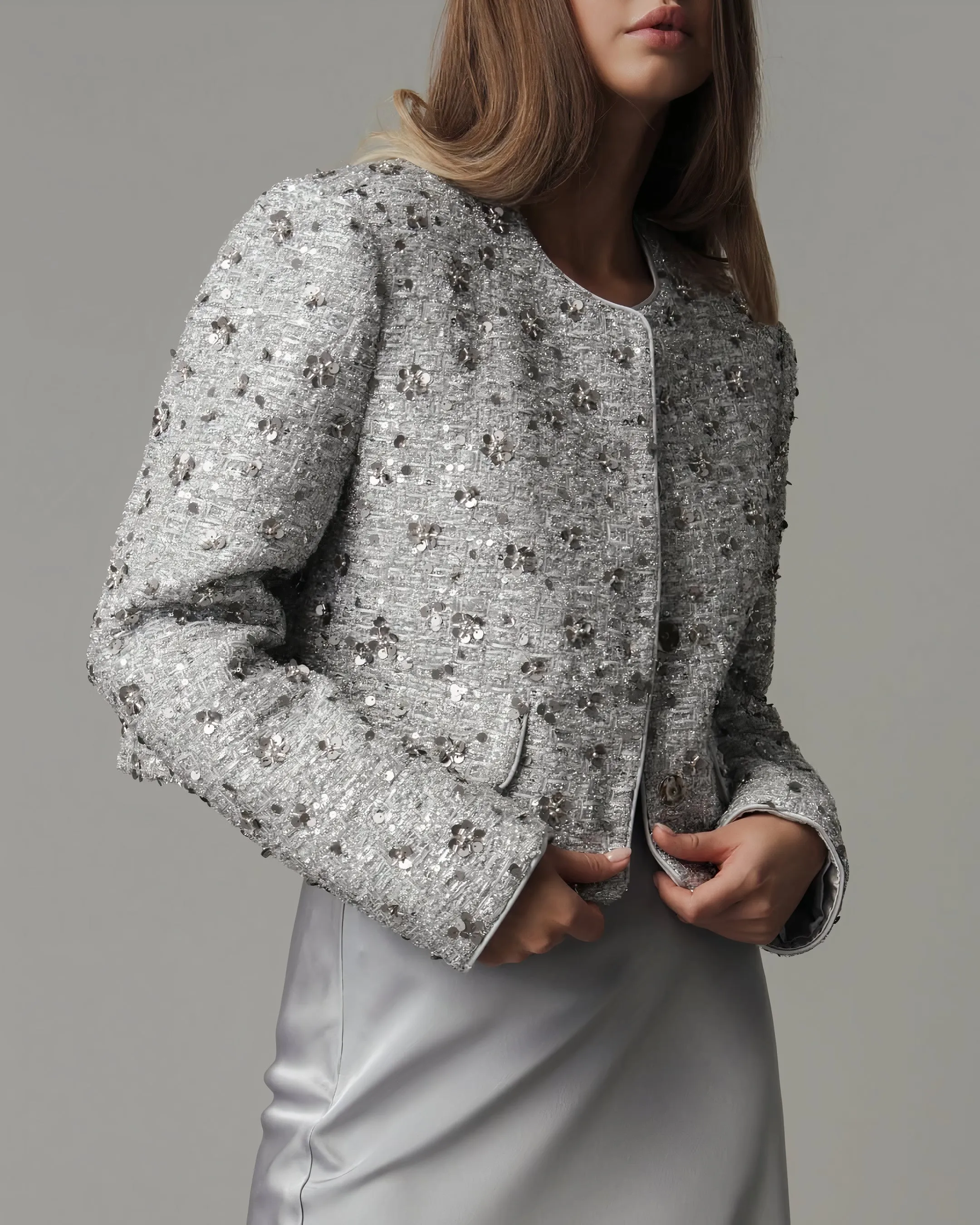 Silky Radiance Satin Skirt